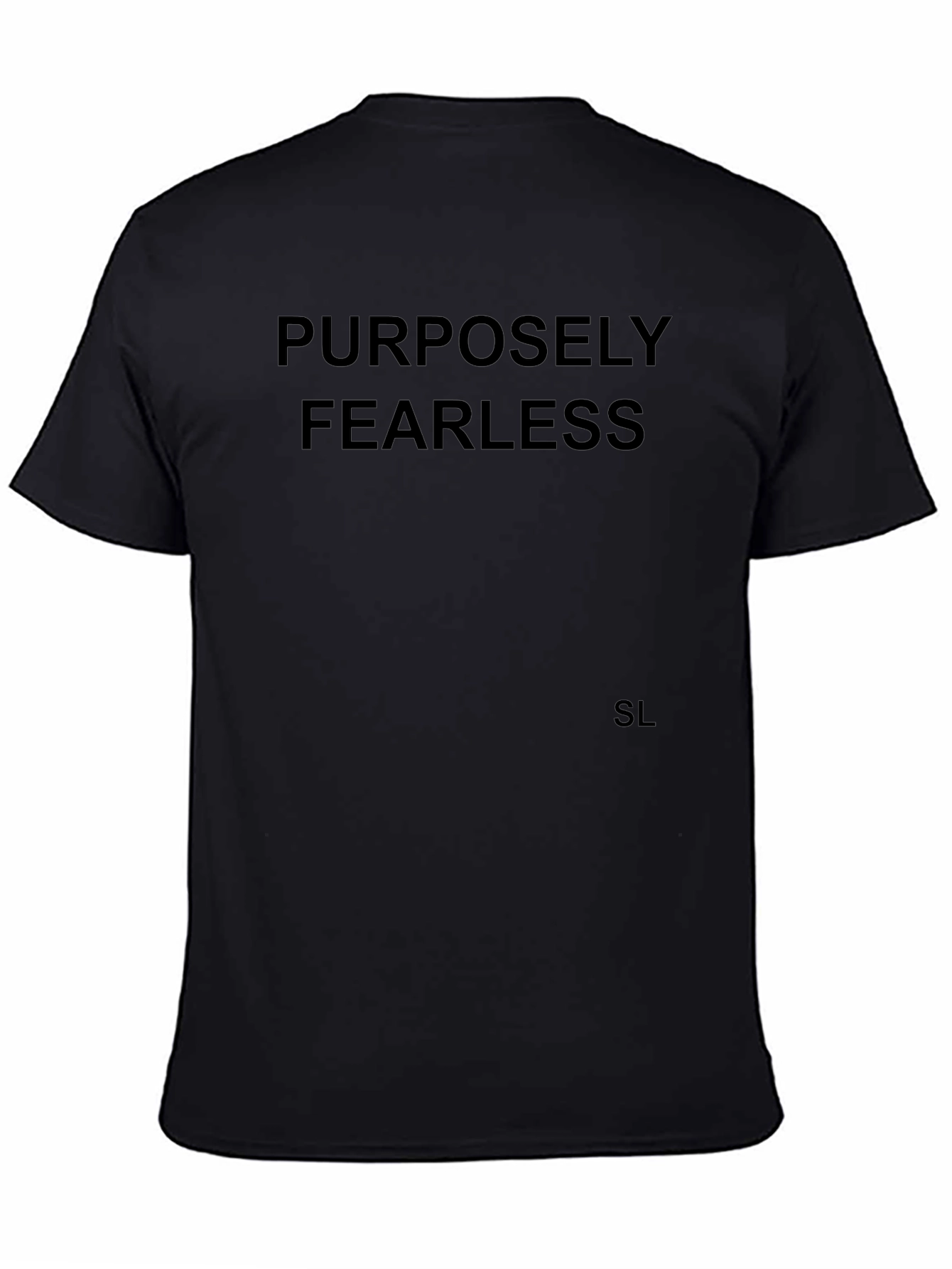 Purposefully Fearless Black Tee