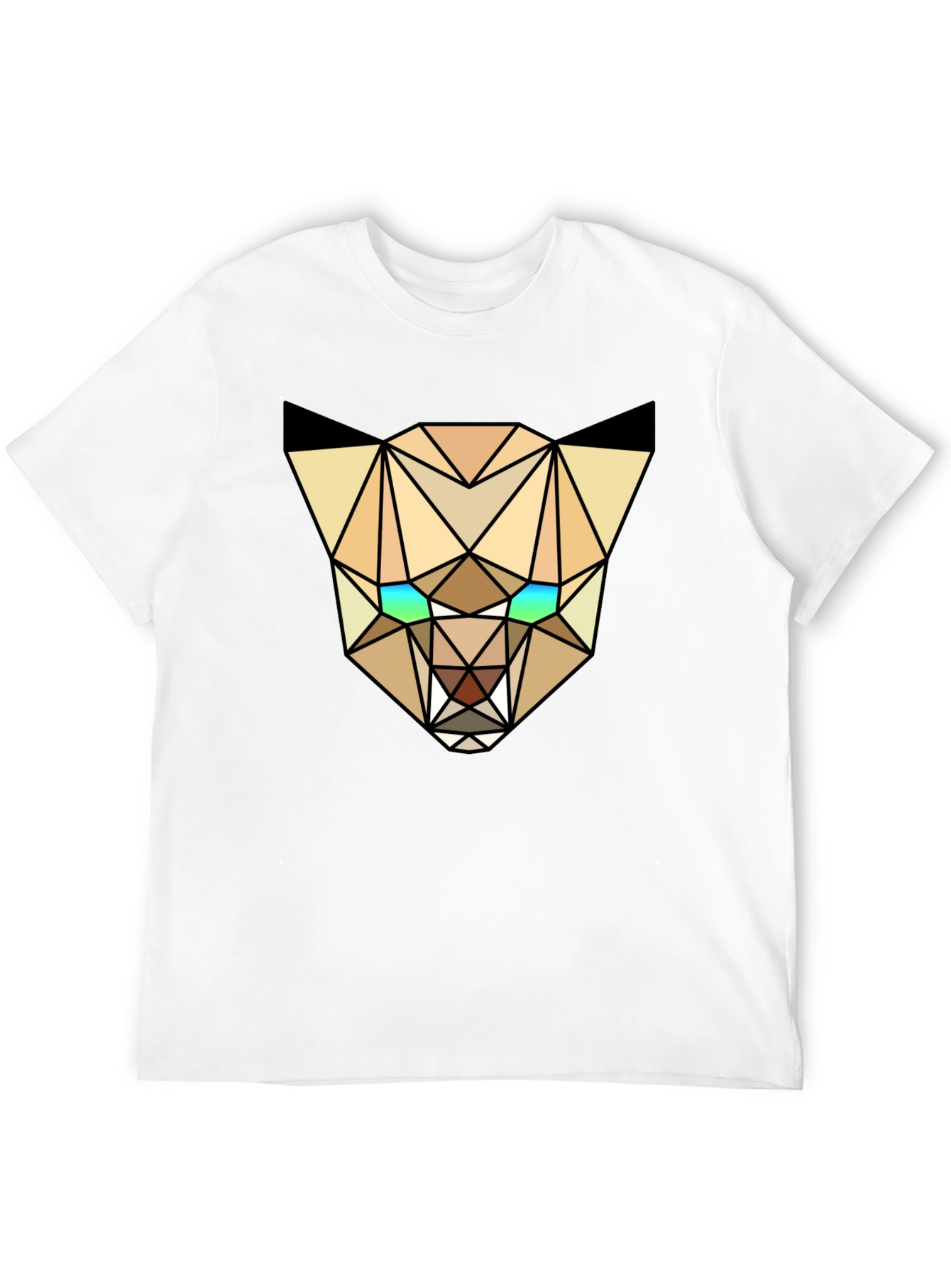 Geometric Lynx Tee - Modern Graphic T-Shirt