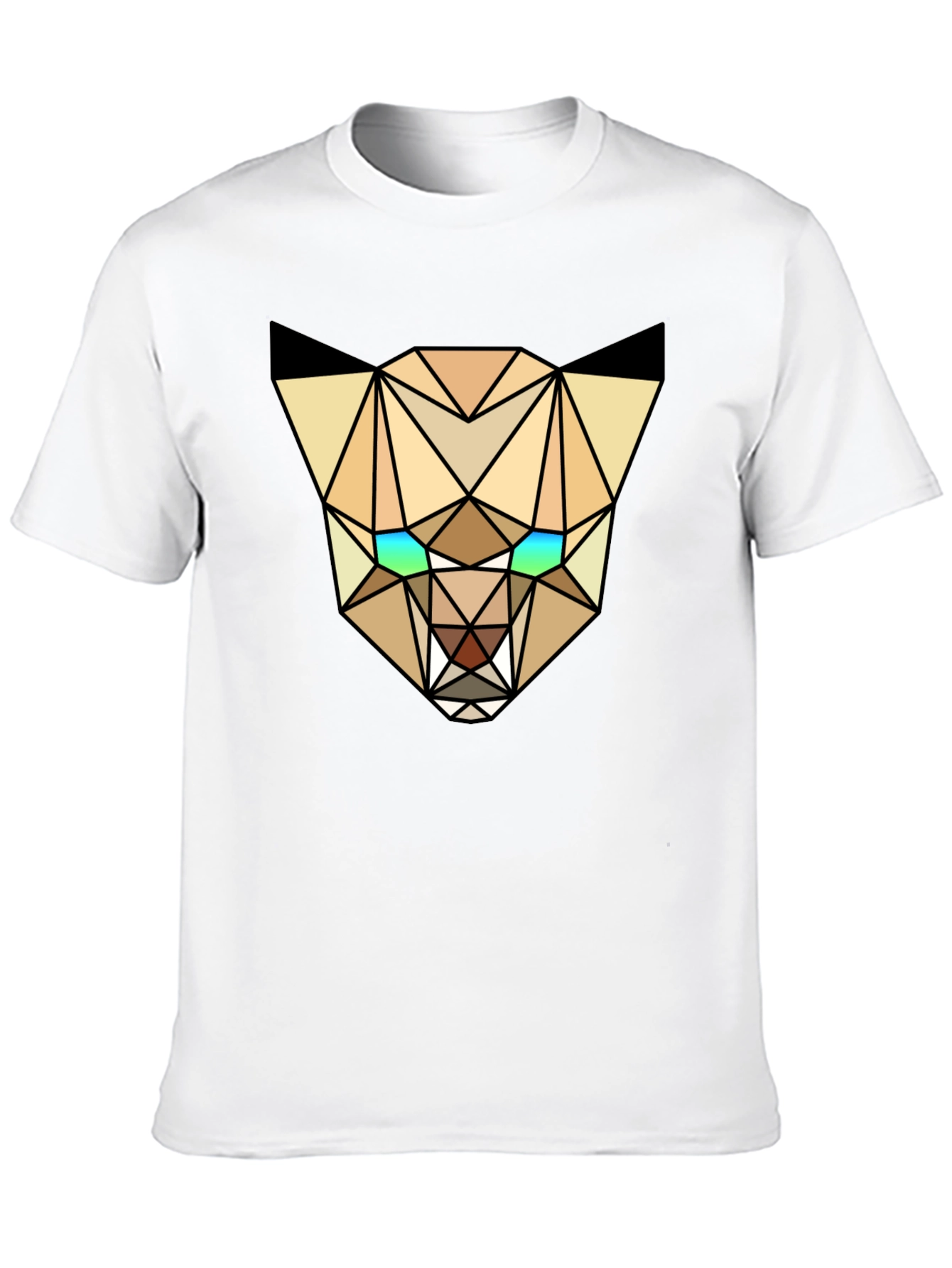 Geometric Lynx Tee - Modern Graphic T-Shirt