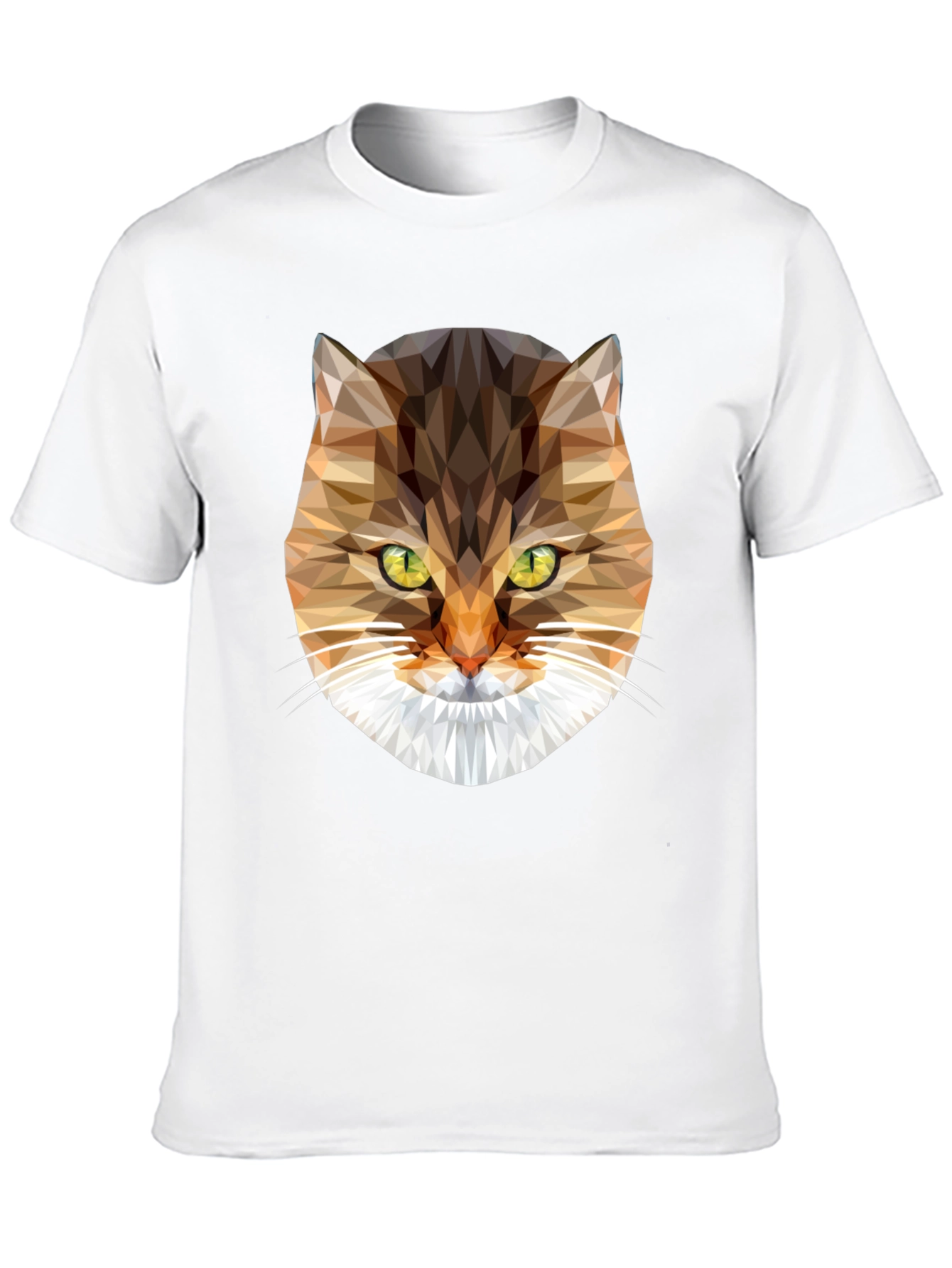 Geometric Cat Graphic T-Shirt