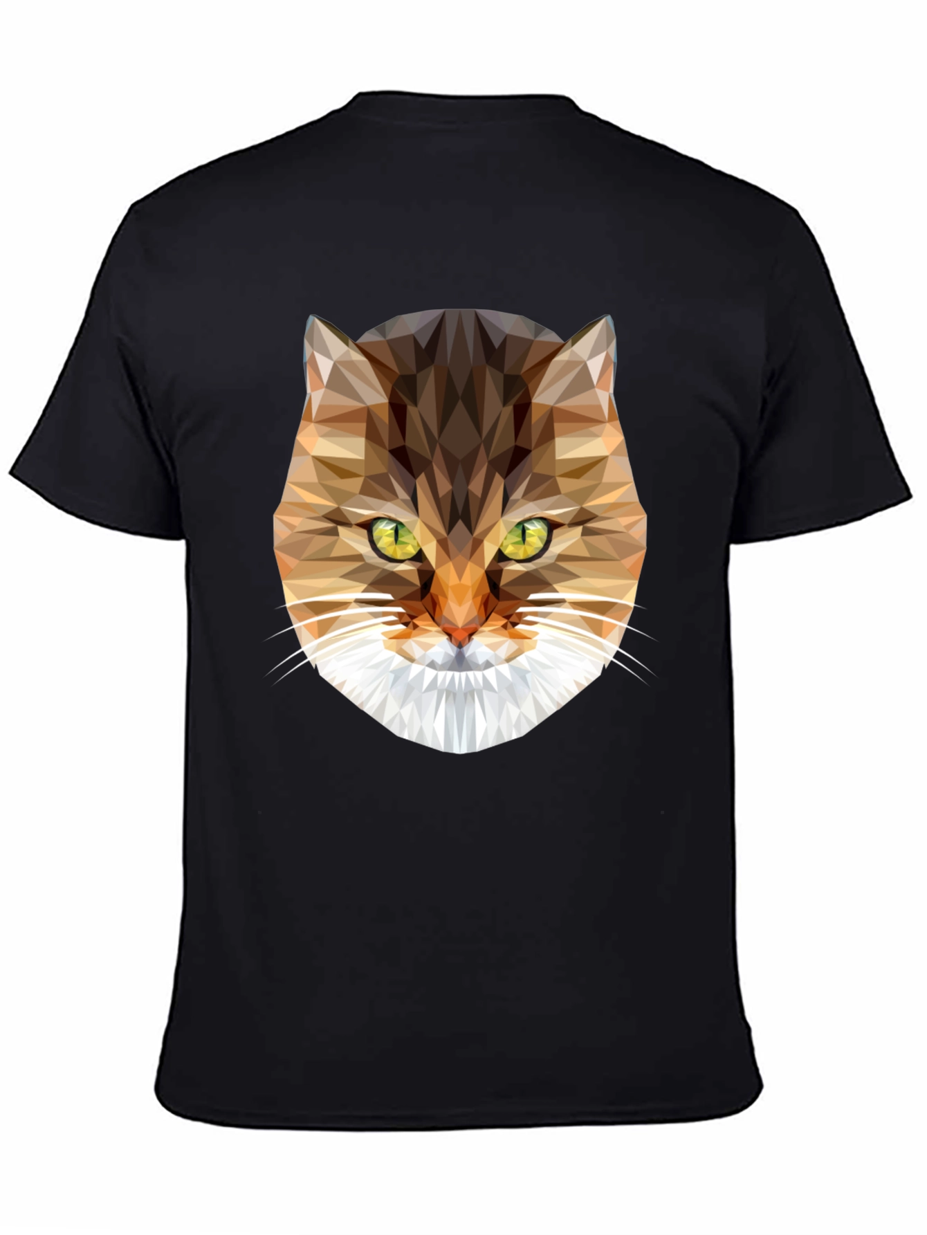 Geometric Cat Graphic T-Shirt