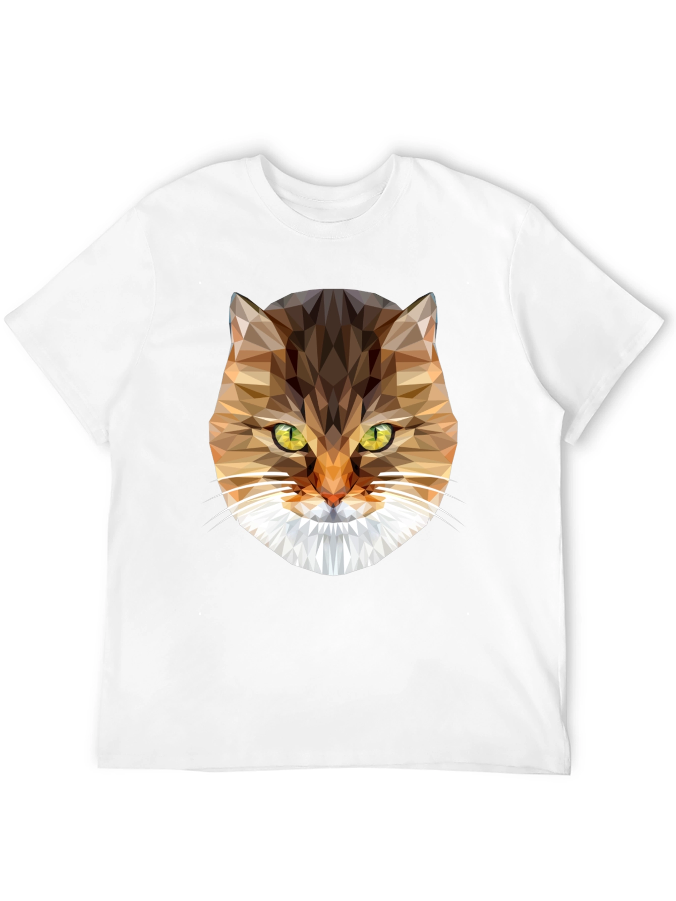 Geometric Cat Graphic T-Shirt