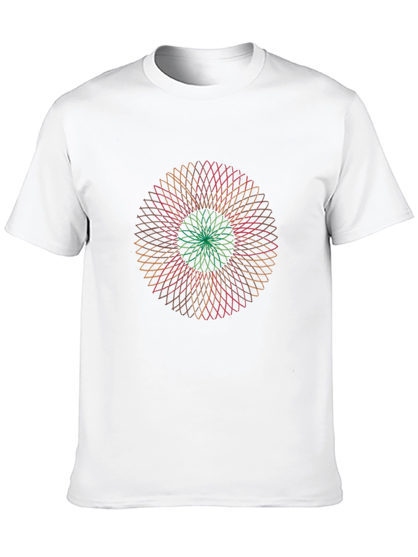 Geometric Mandala Graphic Tee - Soft Black T-Shirt