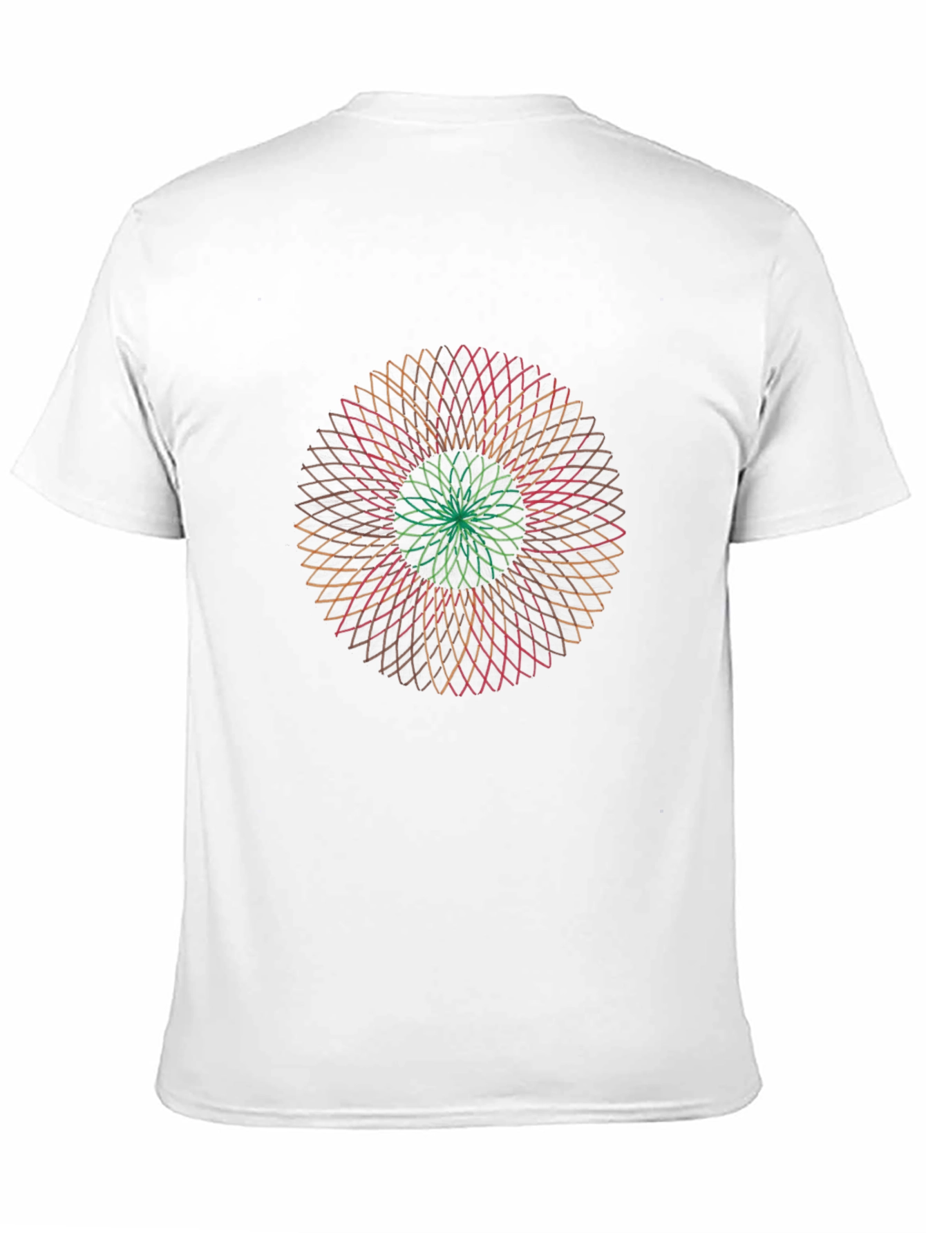 Geometric Mandala Graphic Tee - Soft Black T-Shirt