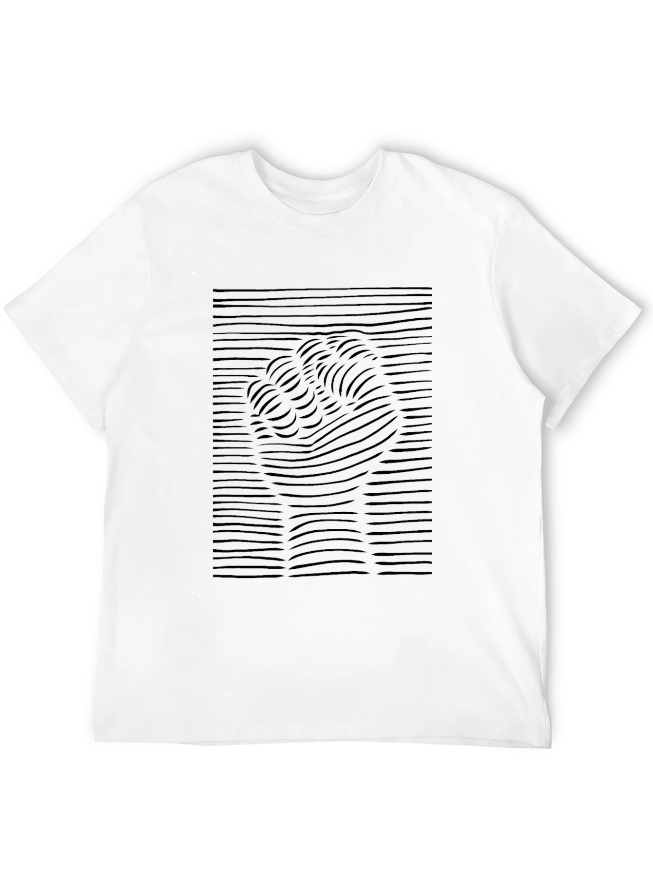 Abstract Fist Graphic Tee - Black