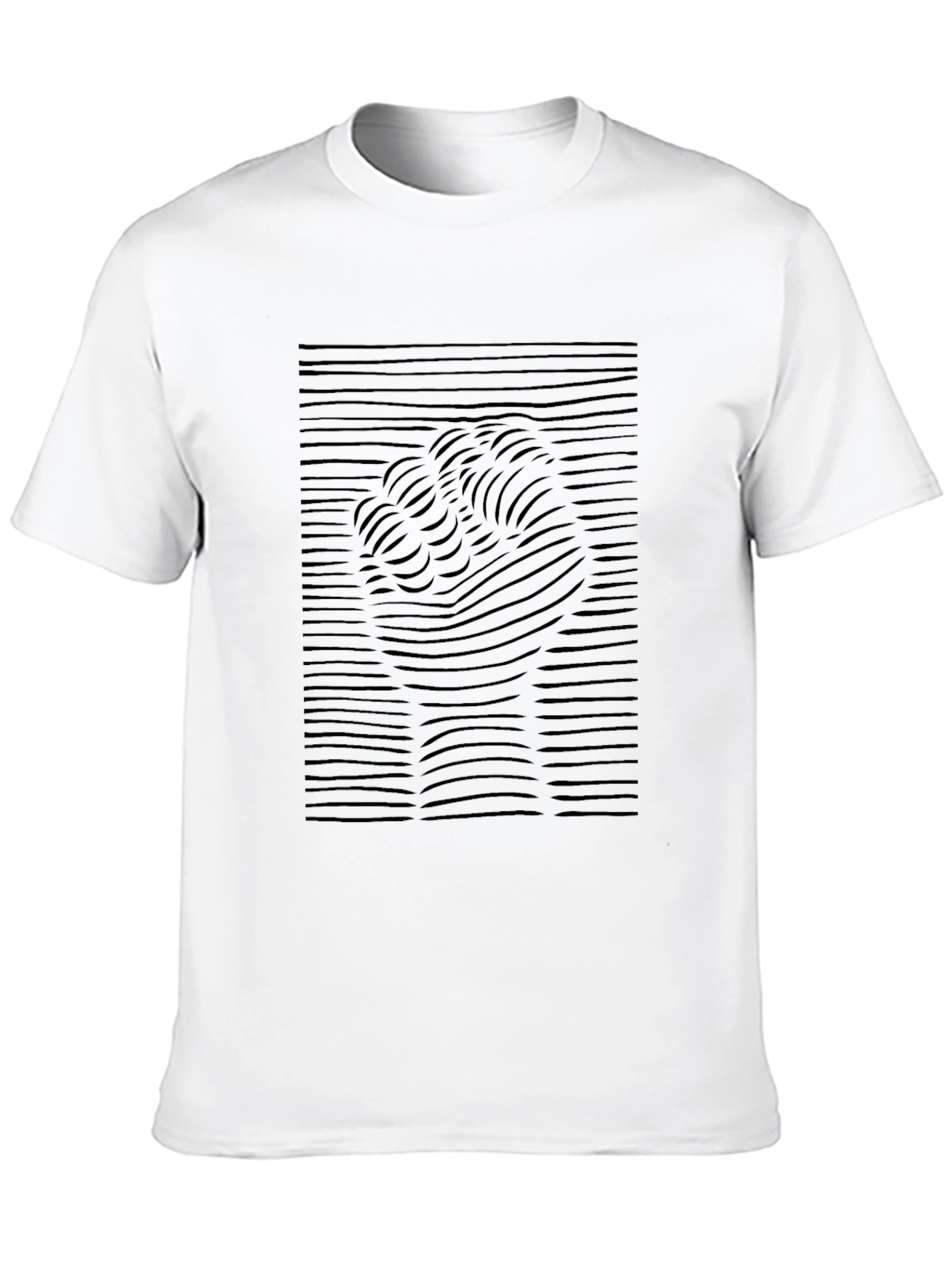 Abstract Fist Graphic Tee - Black