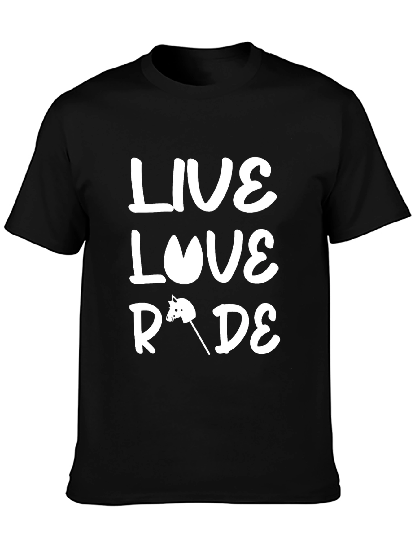Live Love Ride Black Graphic Tee