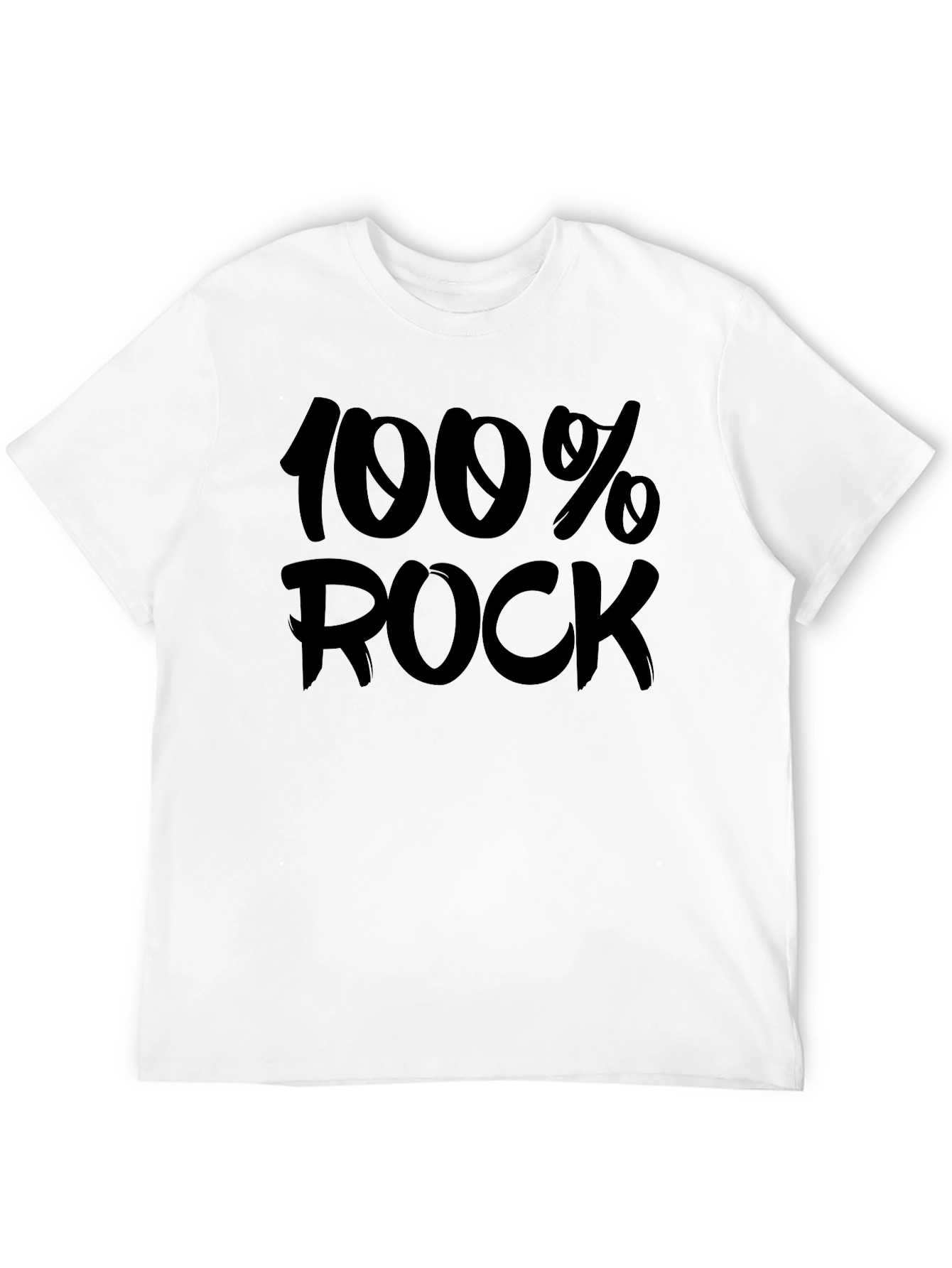 100% Rock Graphic Tee - Classic Black T-Shirt