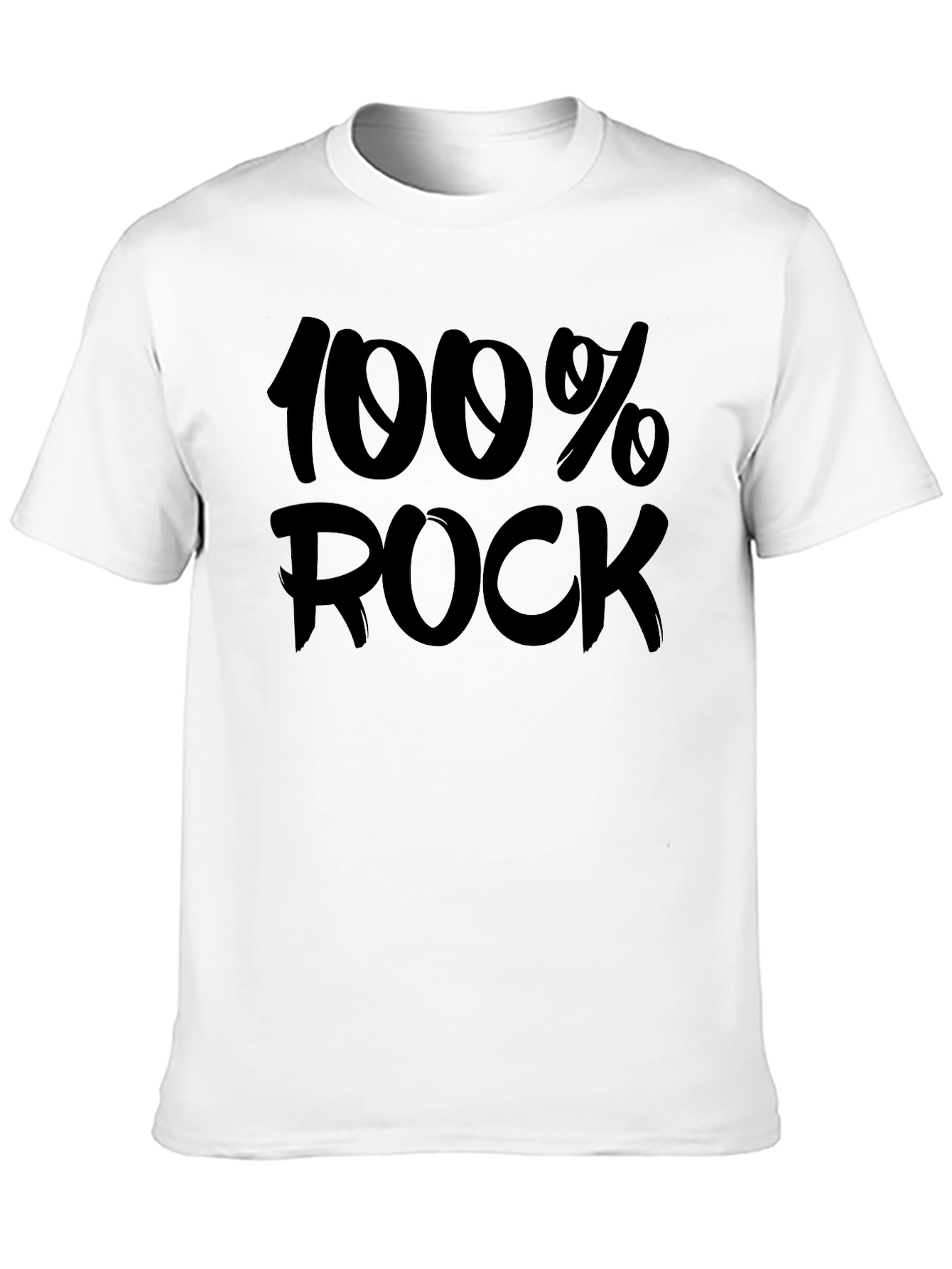 100% Rock Graphic Tee - Classic Black T-Shirt