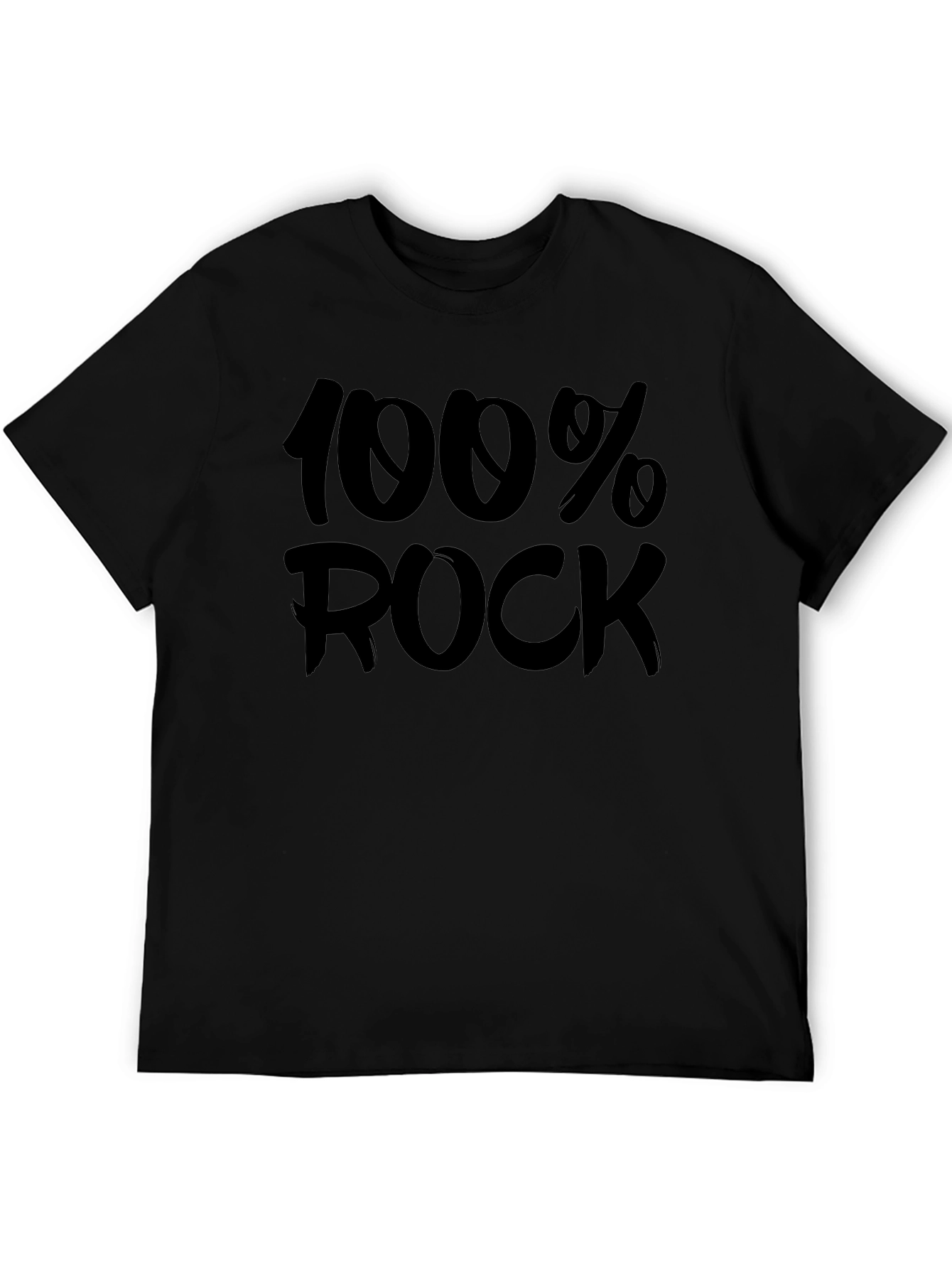 100% Rock Graphic Tee - Classic Black T-Shirt