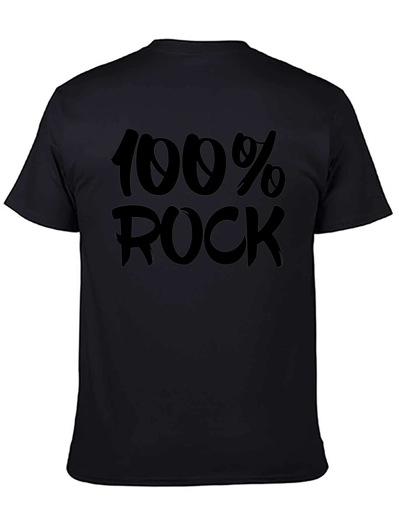 100% Rock Graphic Tee - Classic Black T-Shirt