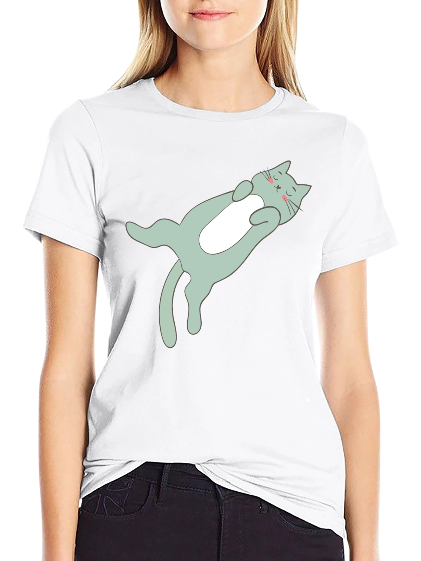 Relaxed Cat T-Shirt - Soft Comfy Stylish