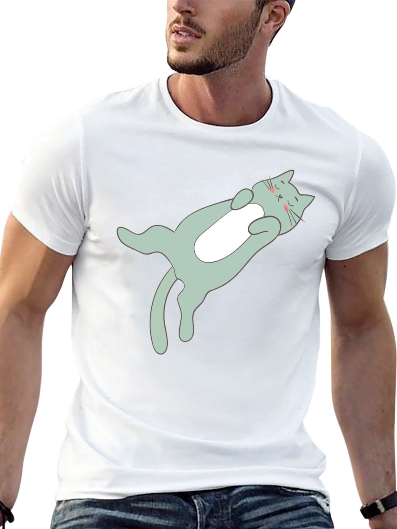 Relaxed Cat T-Shirt - Soft Comfy Stylish