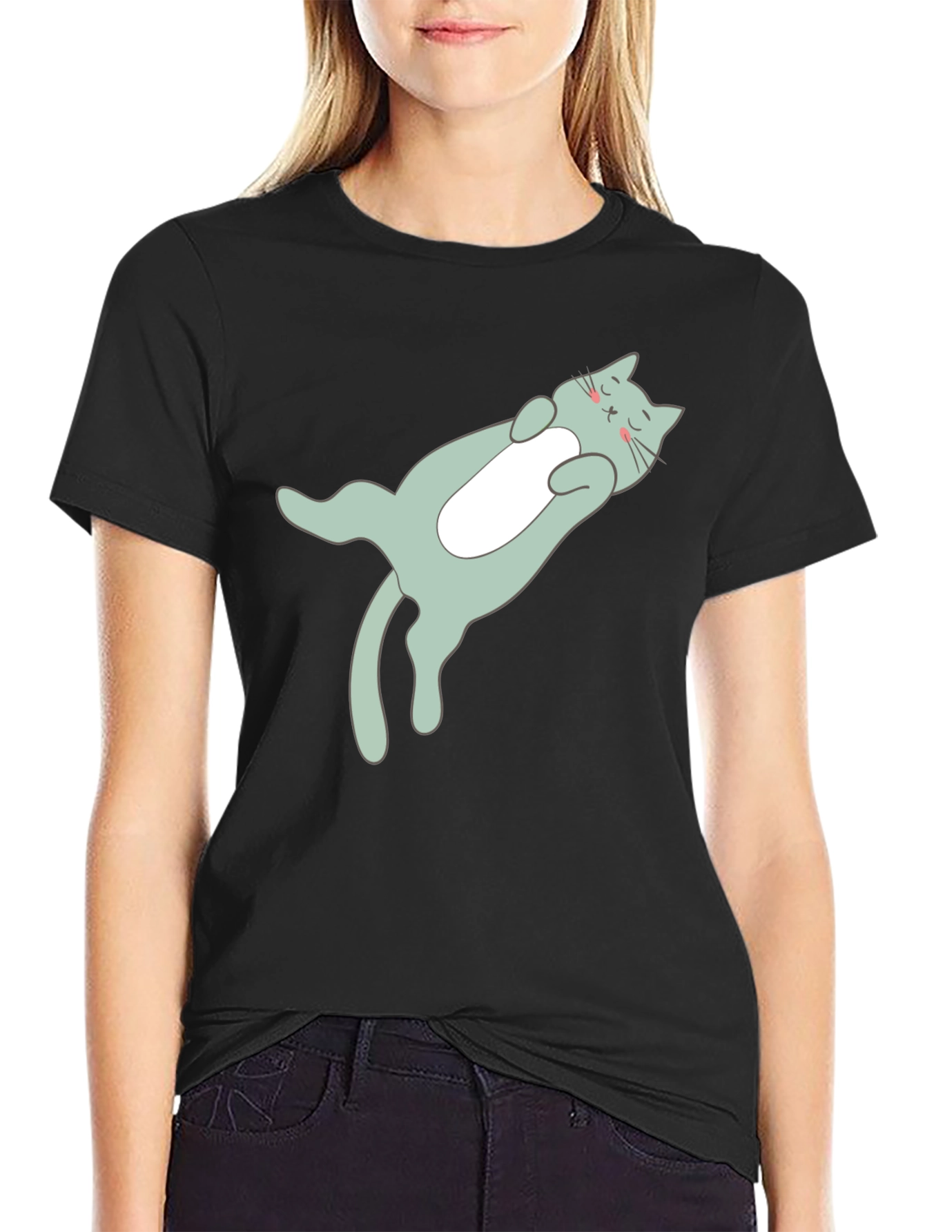 Relaxed Cat T-Shirt - Soft Comfy Stylish