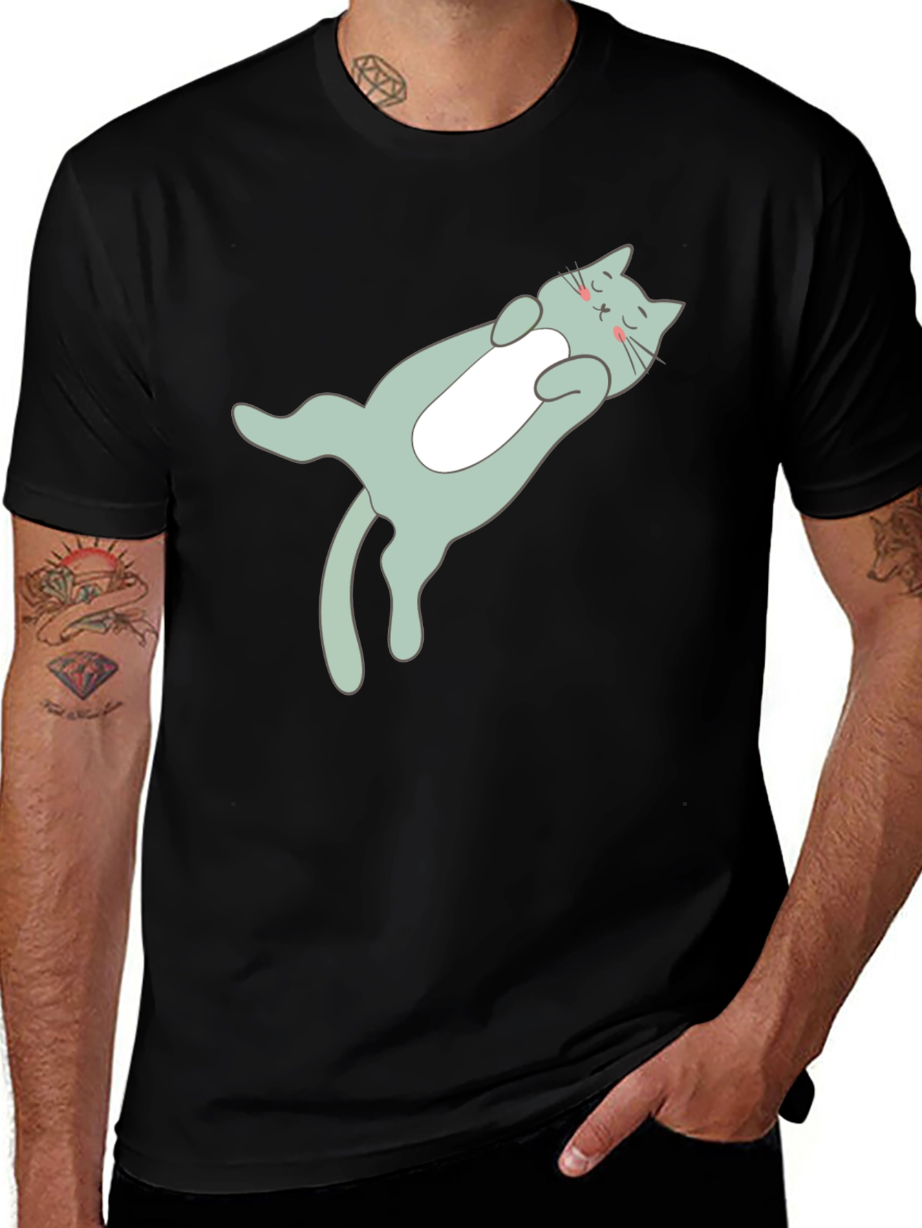 Relaxed Cat T-Shirt - Soft Comfy Stylish