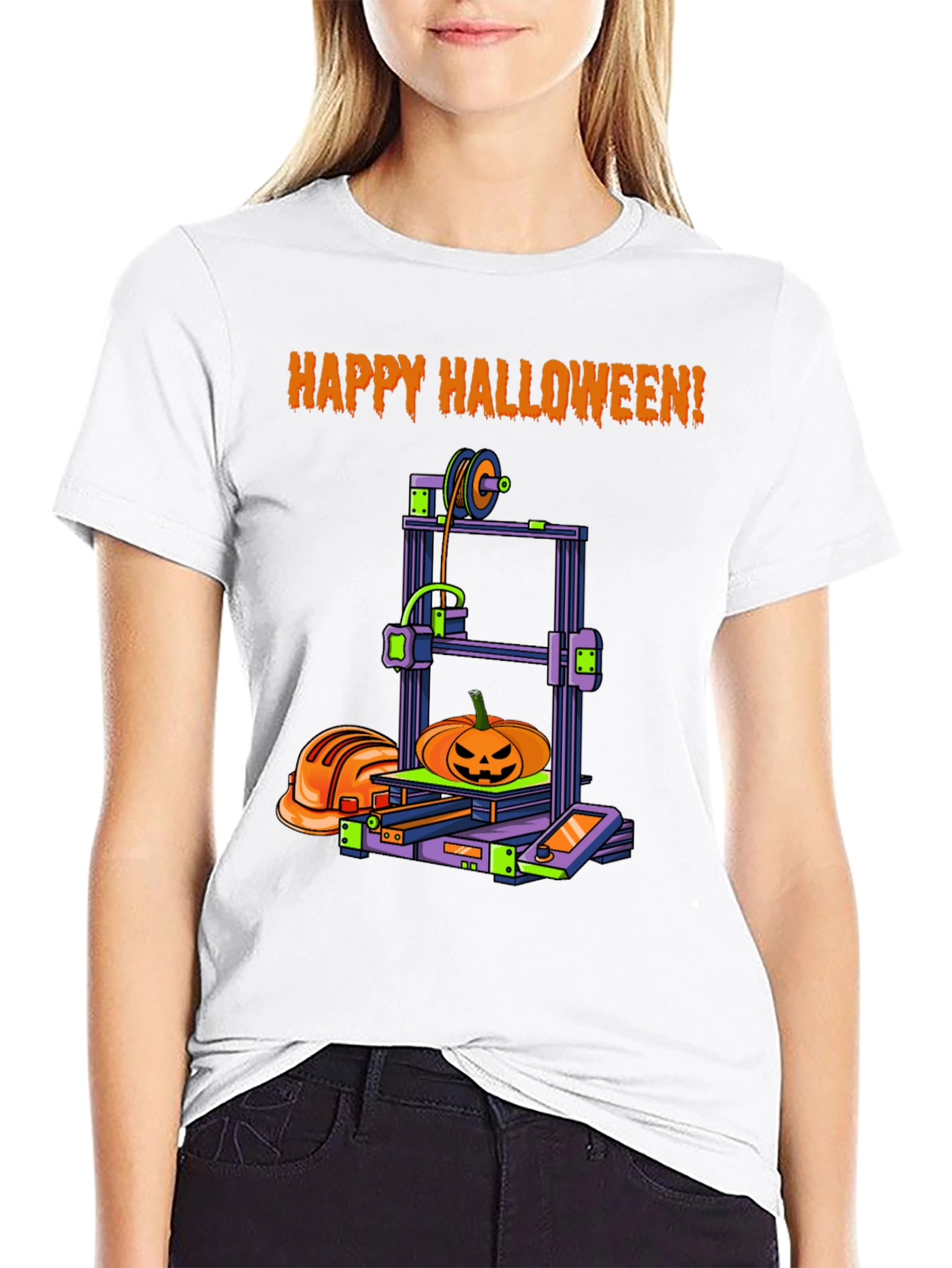 Happy Halloween 3D Printer T-Shirt