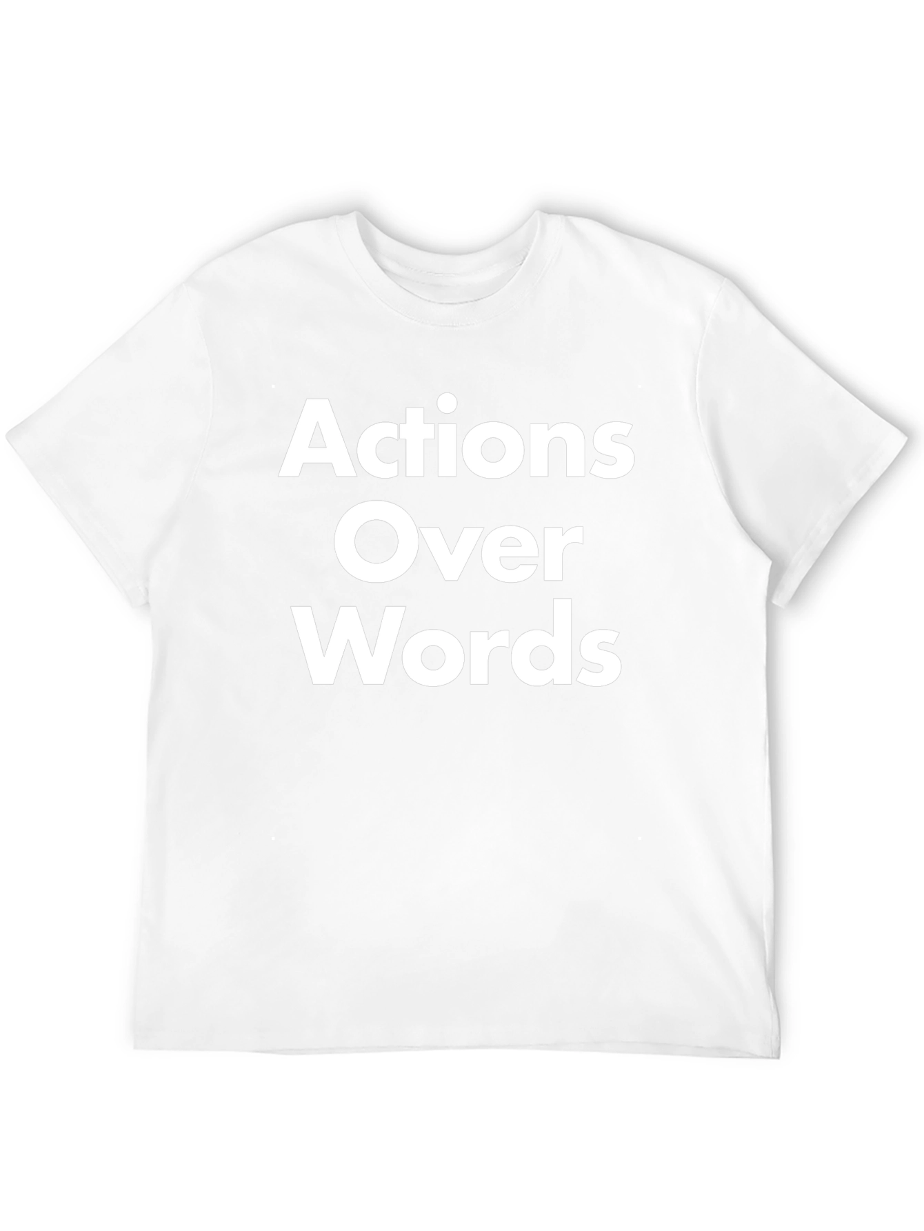 Actions Over Words Graphic Tee - Black