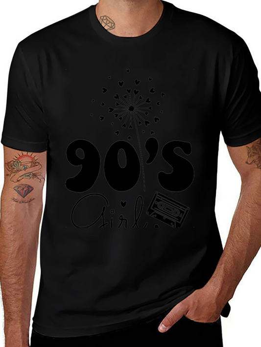 90s Girl Black Graphic Tee