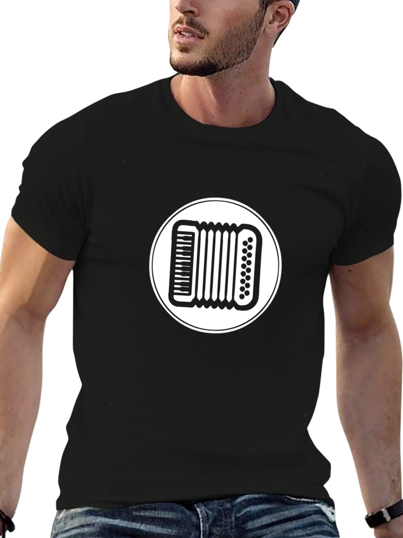 Accordion Graphic Tee - Black