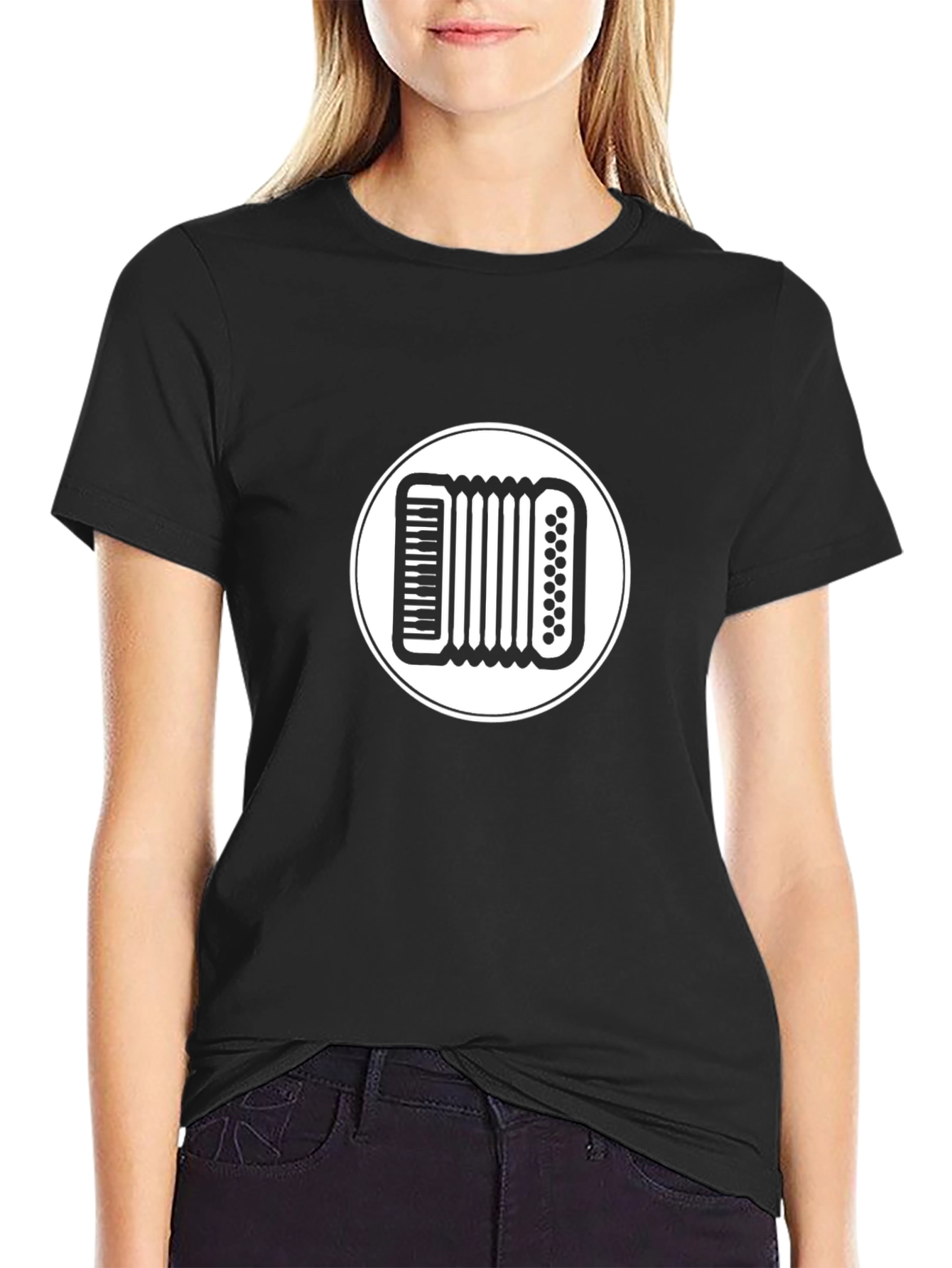 Accordion Graphic Tee - Black