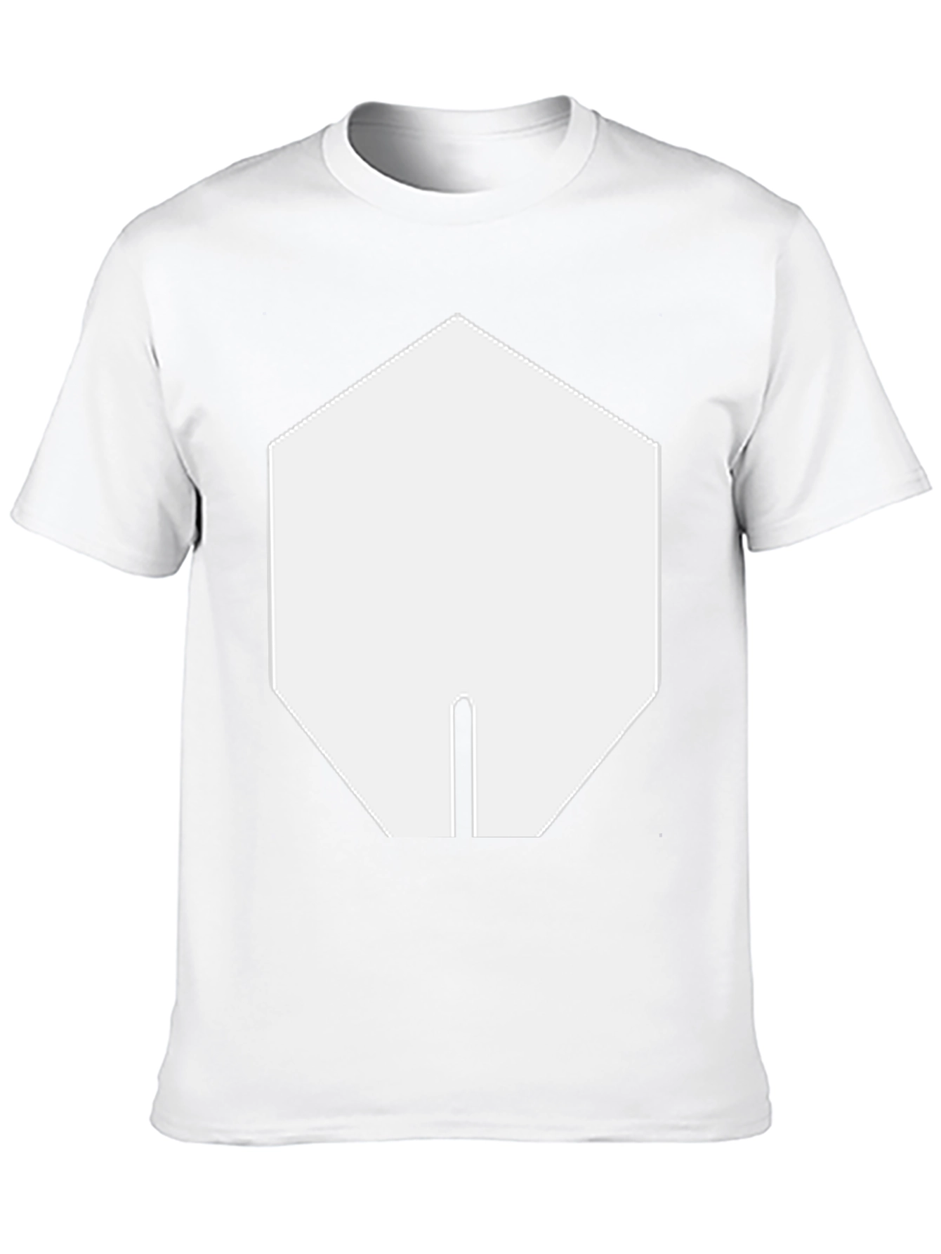 Geometric Graphic Tee - Black