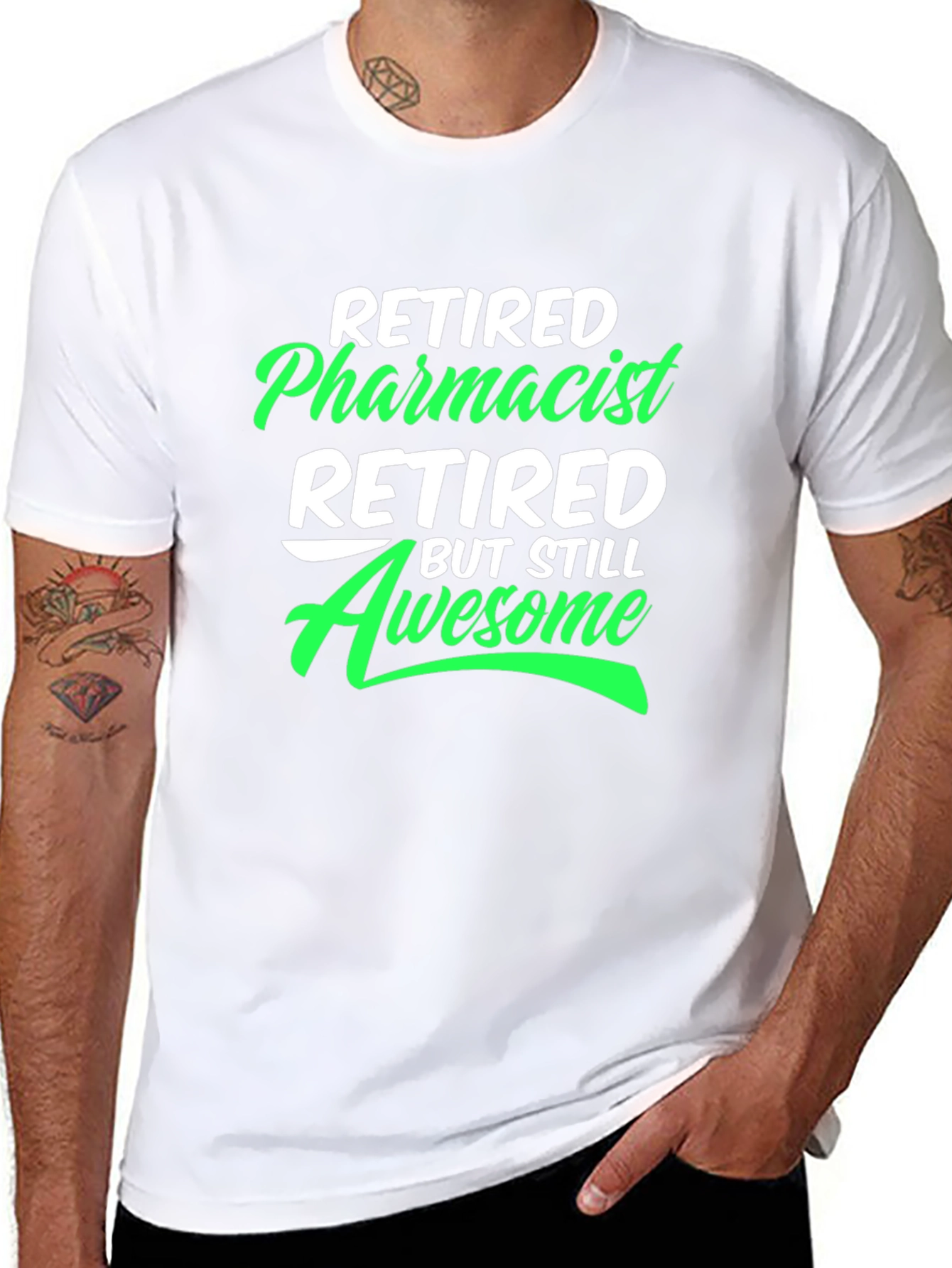 Retired Pharmacist Awesome Graphic Tee