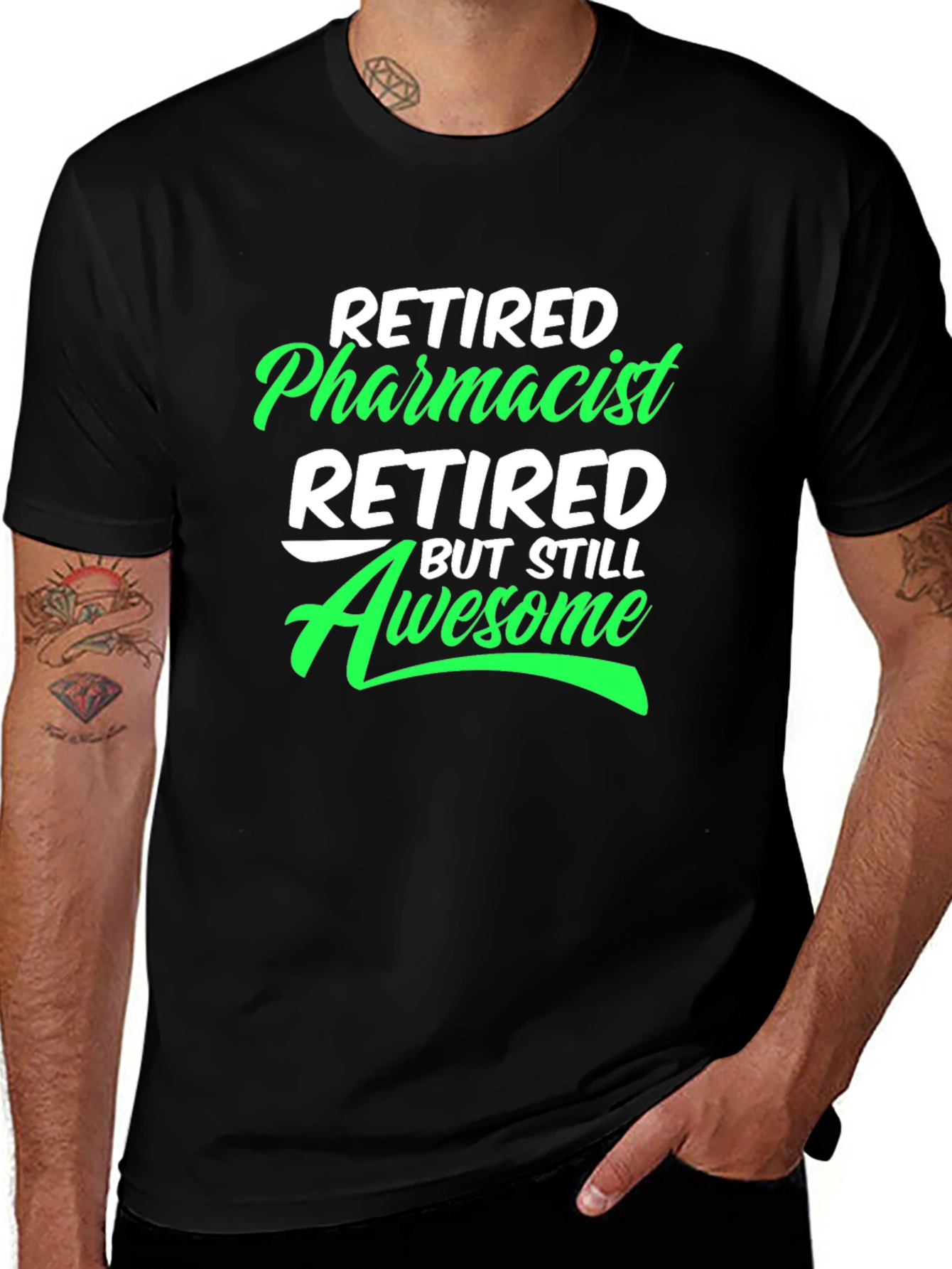 Retired Pharmacist Awesome Graphic Tee