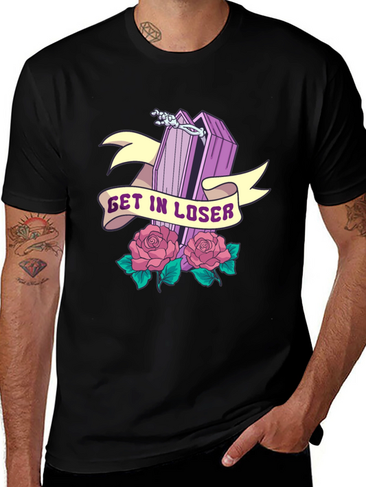 Get in Loser Coffin Graphic Tee