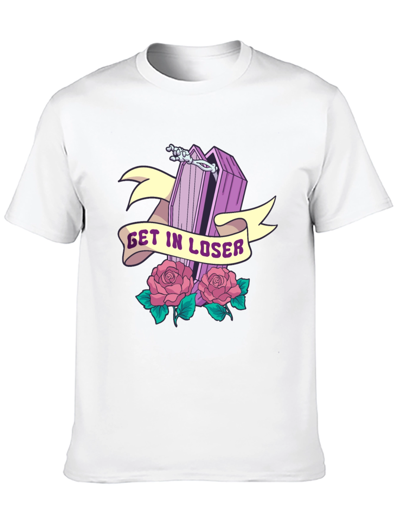 Get in Loser Coffin Graphic Tee