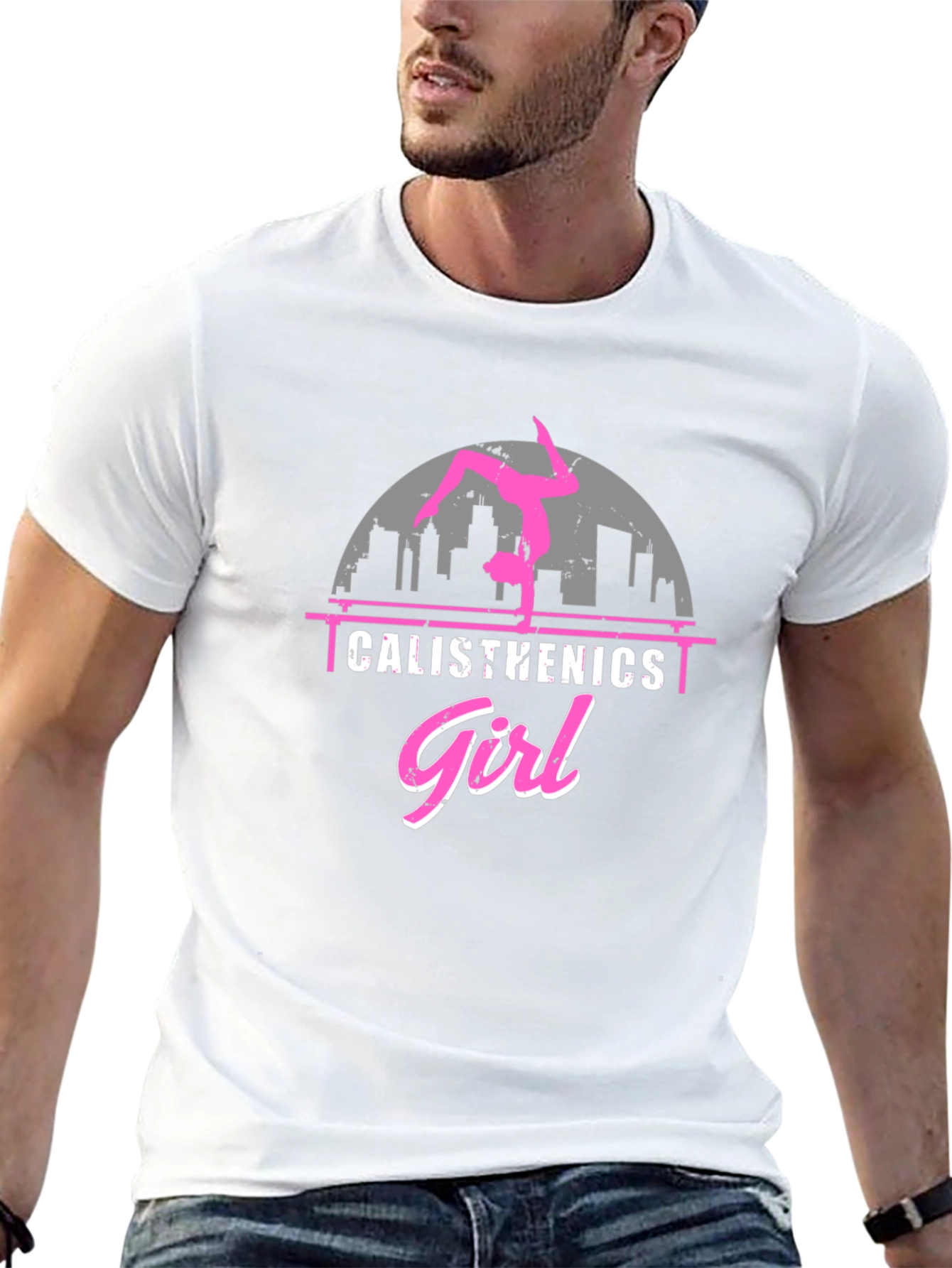 Calisthenics Girl Black Graphic Tee