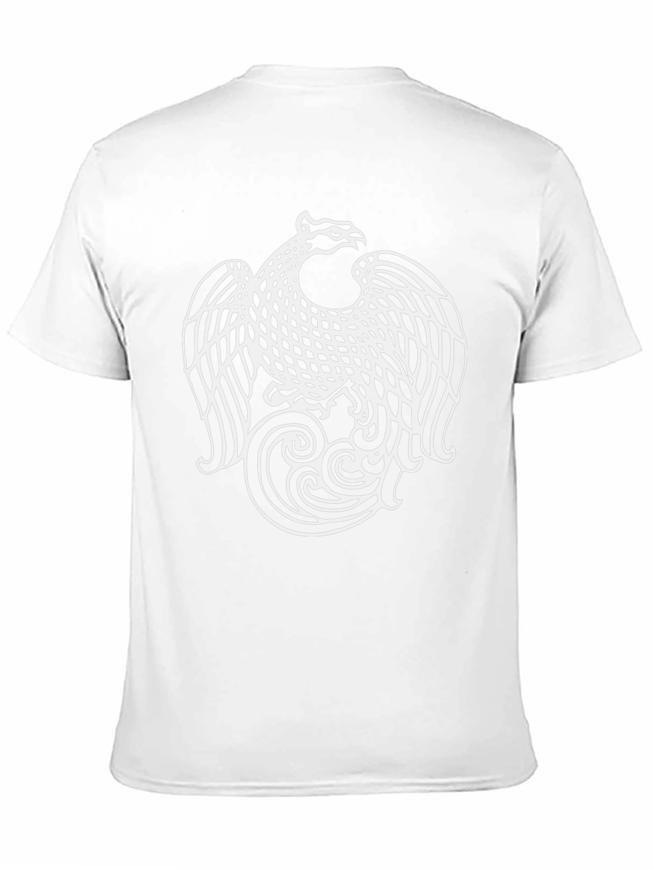 Phoenix Graphic Print Mens Black T-Shirt