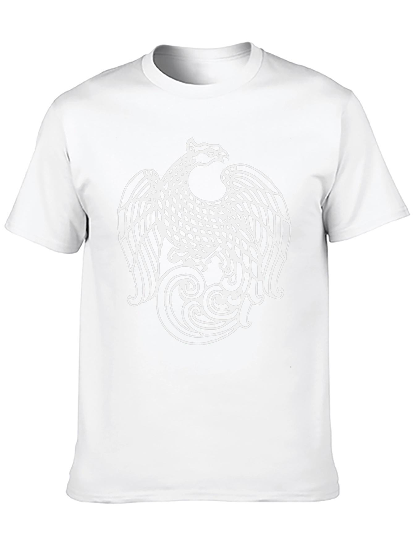 Phoenix Graphic Print Mens Black T-Shirt
