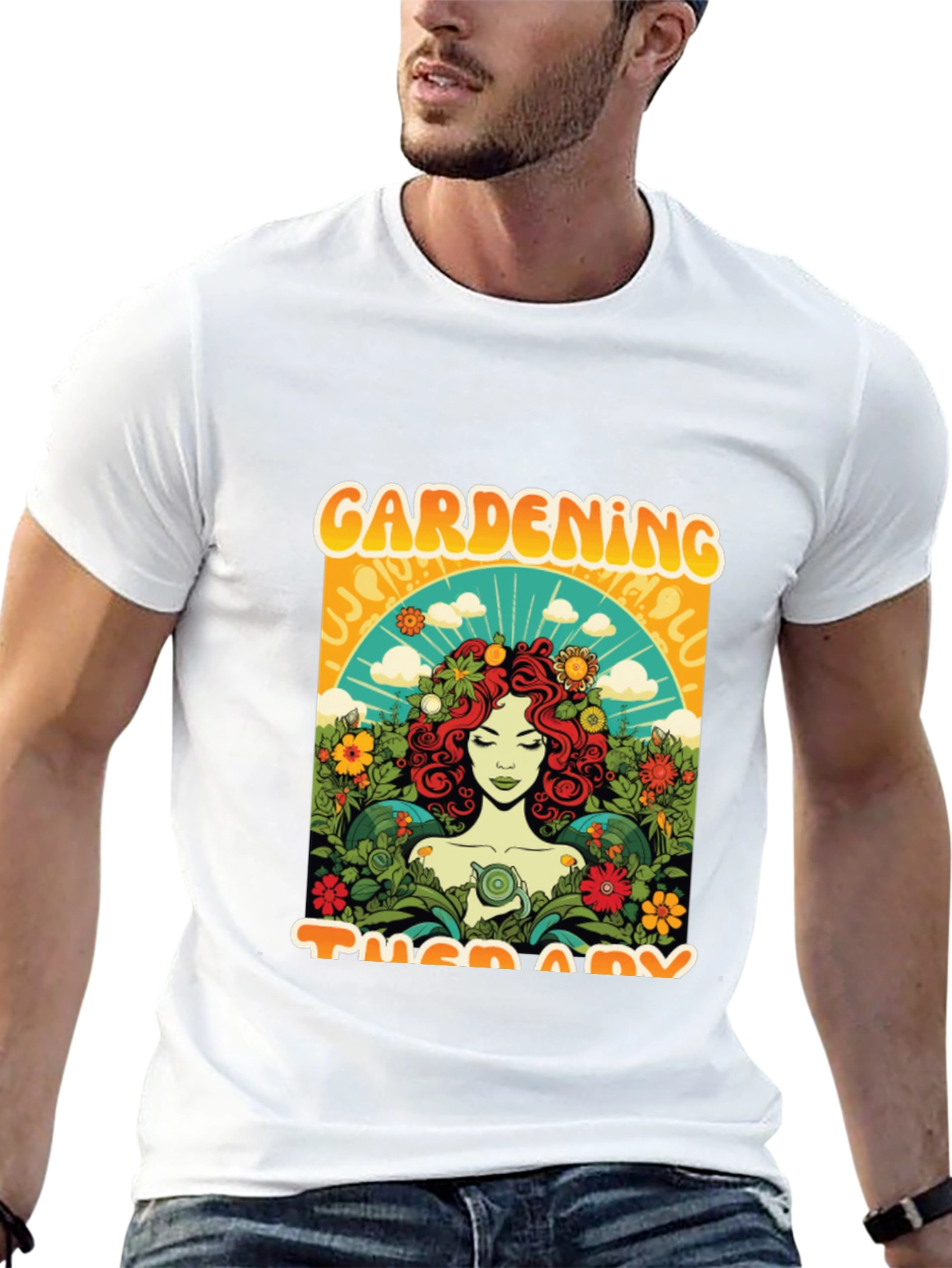 Gardening Therapy Graphic Tee