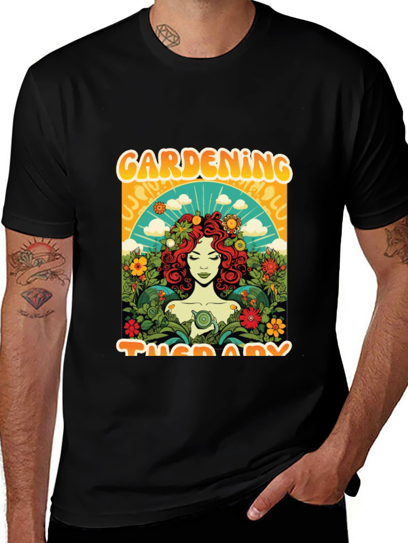 Gardening Therapy Graphic Tee
