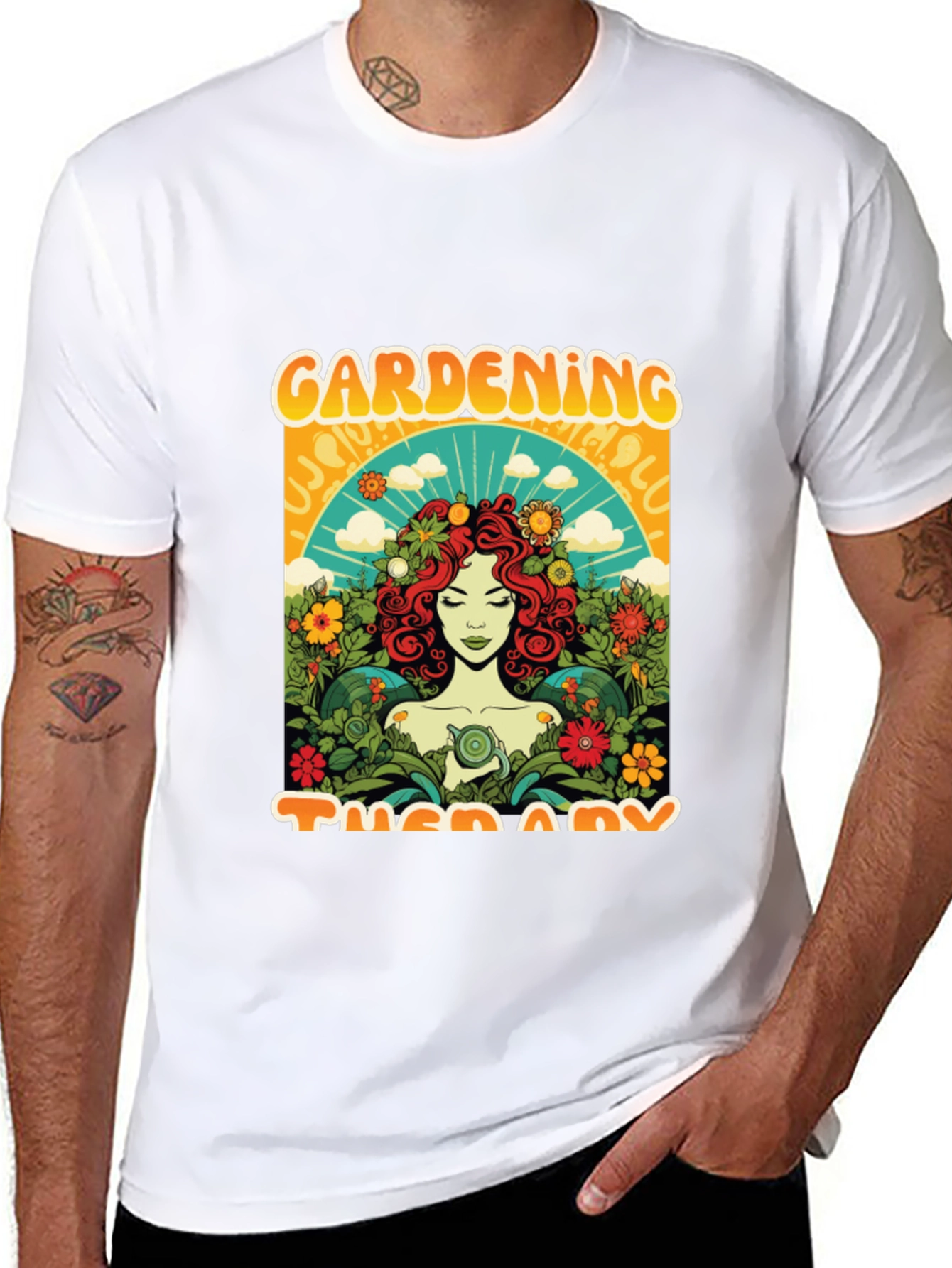 Gardening Therapy Graphic Tee