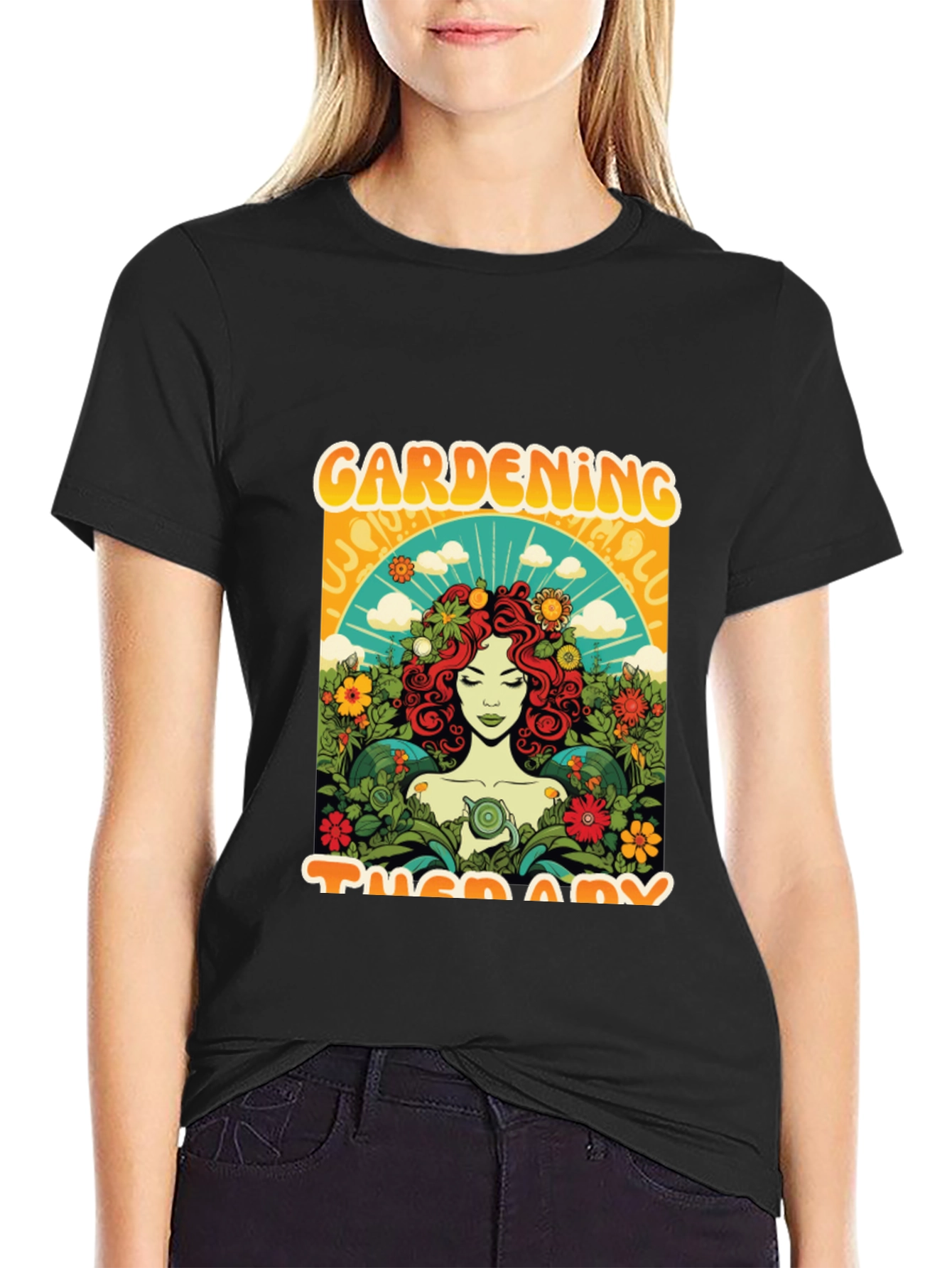 Gardening Therapy Graphic Tee