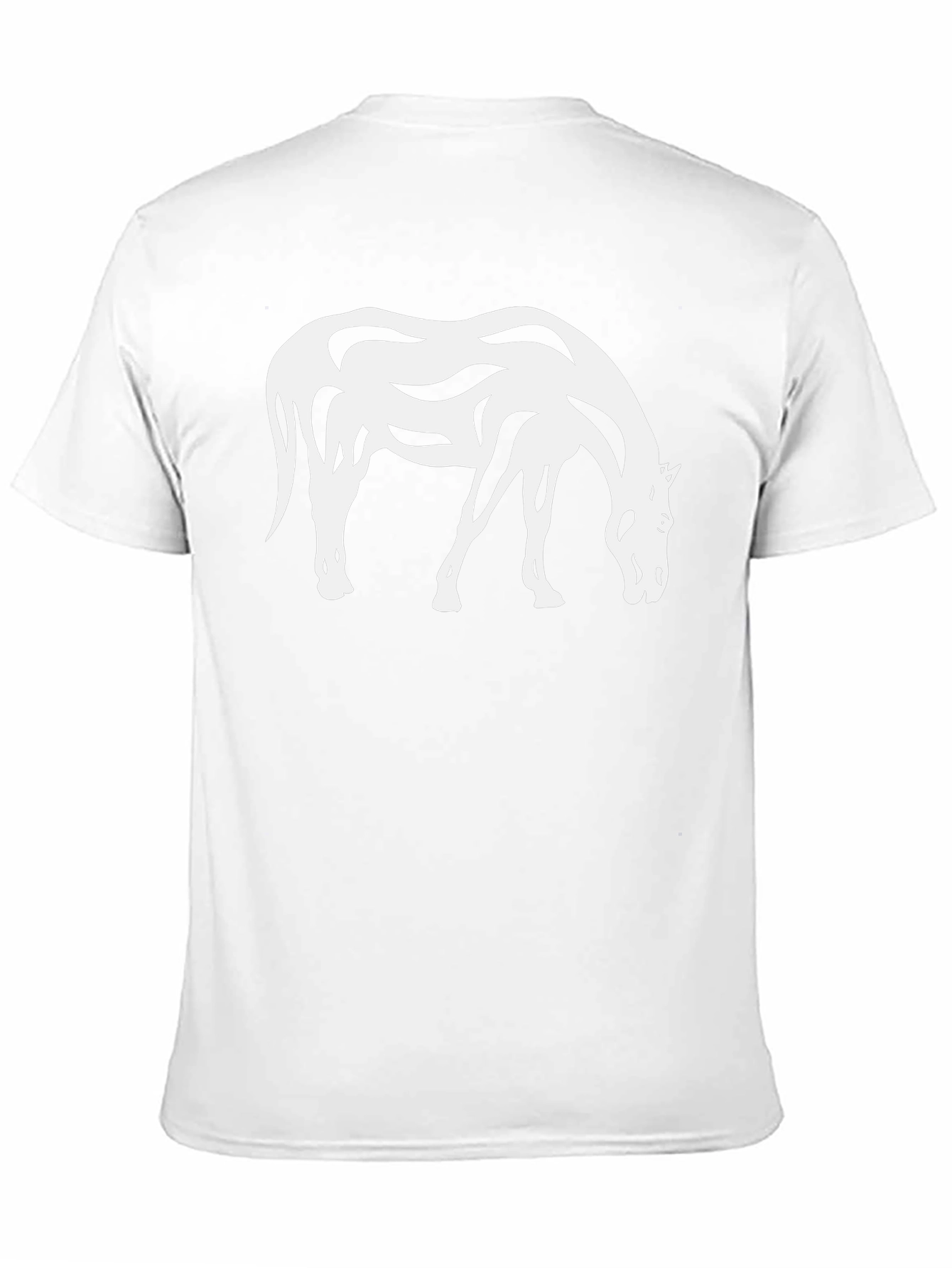 Abstract Horse Graphic Tee - Black