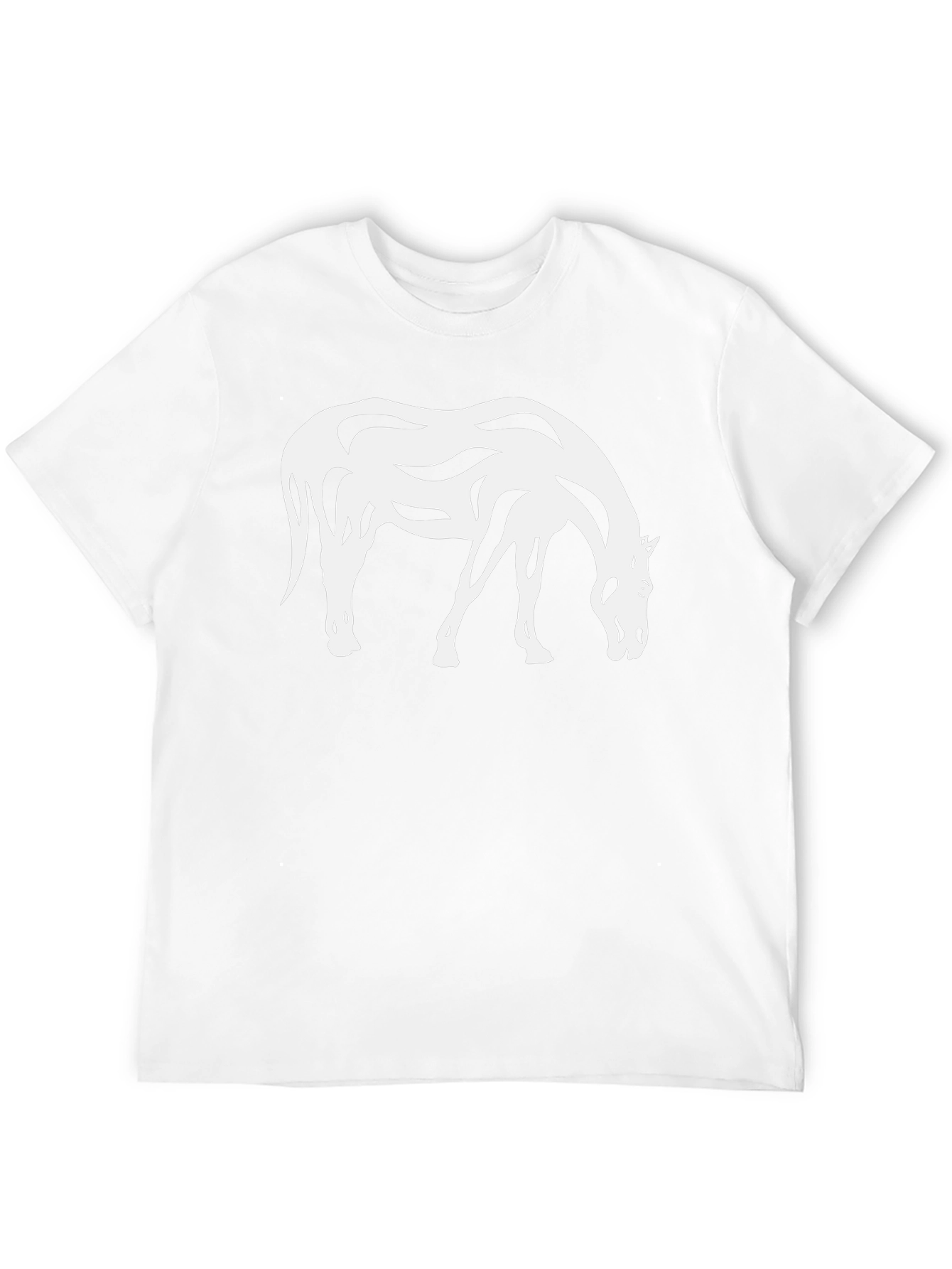 Abstract Horse Graphic Tee - Black