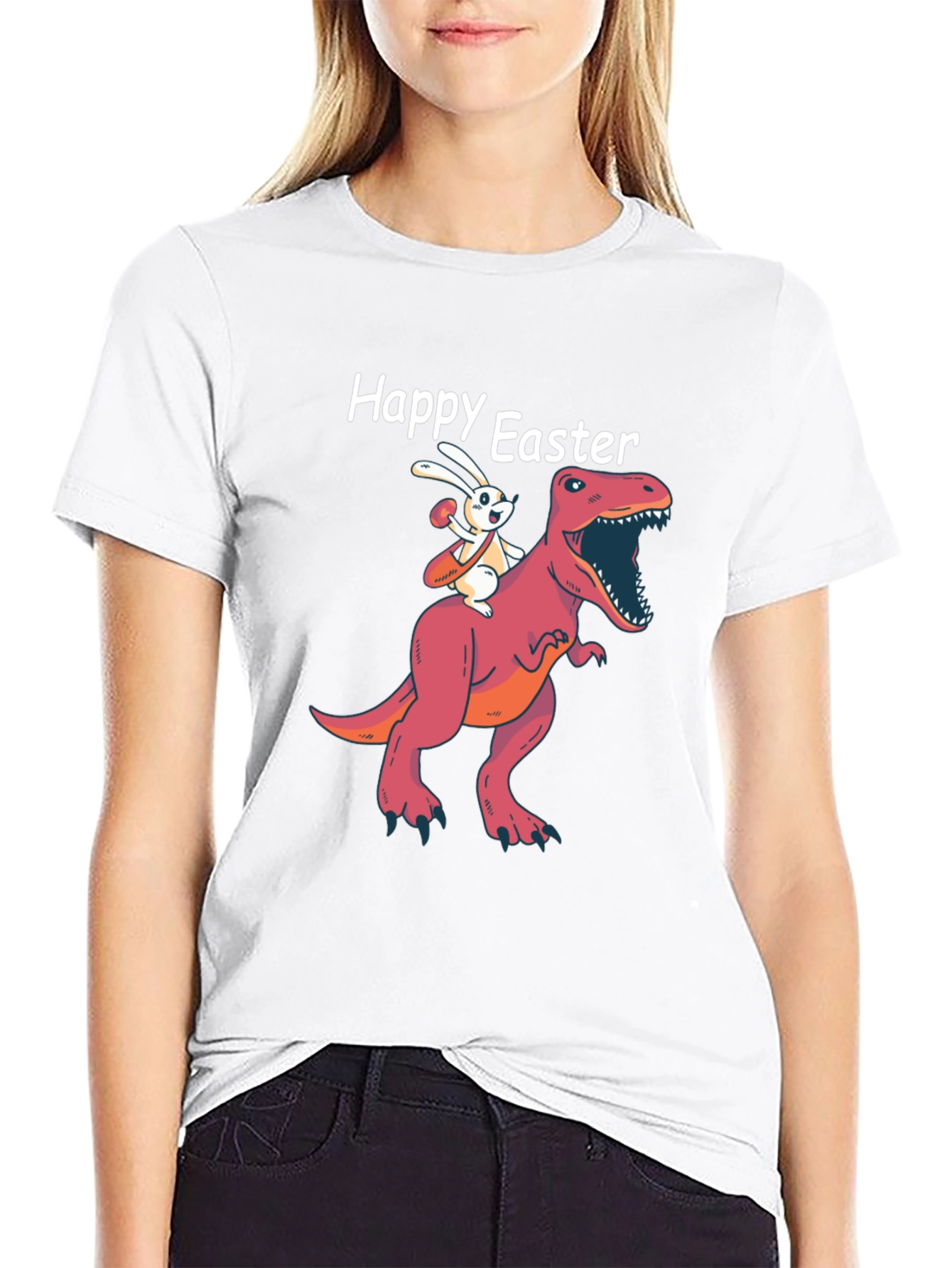 Happy Easter T-Rex Bunny T-Shirt