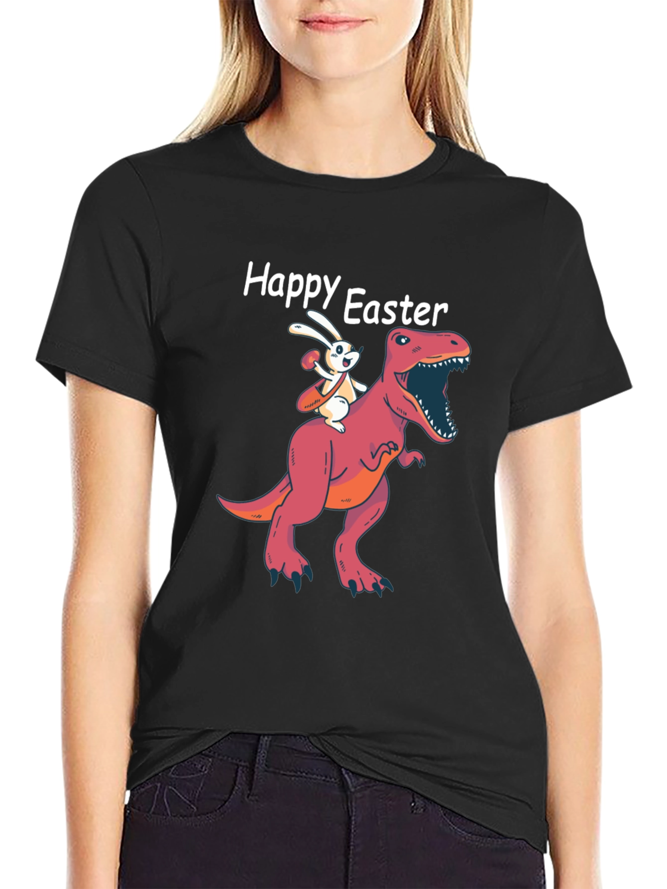 Happy Easter T-Rex Bunny T-Shirt