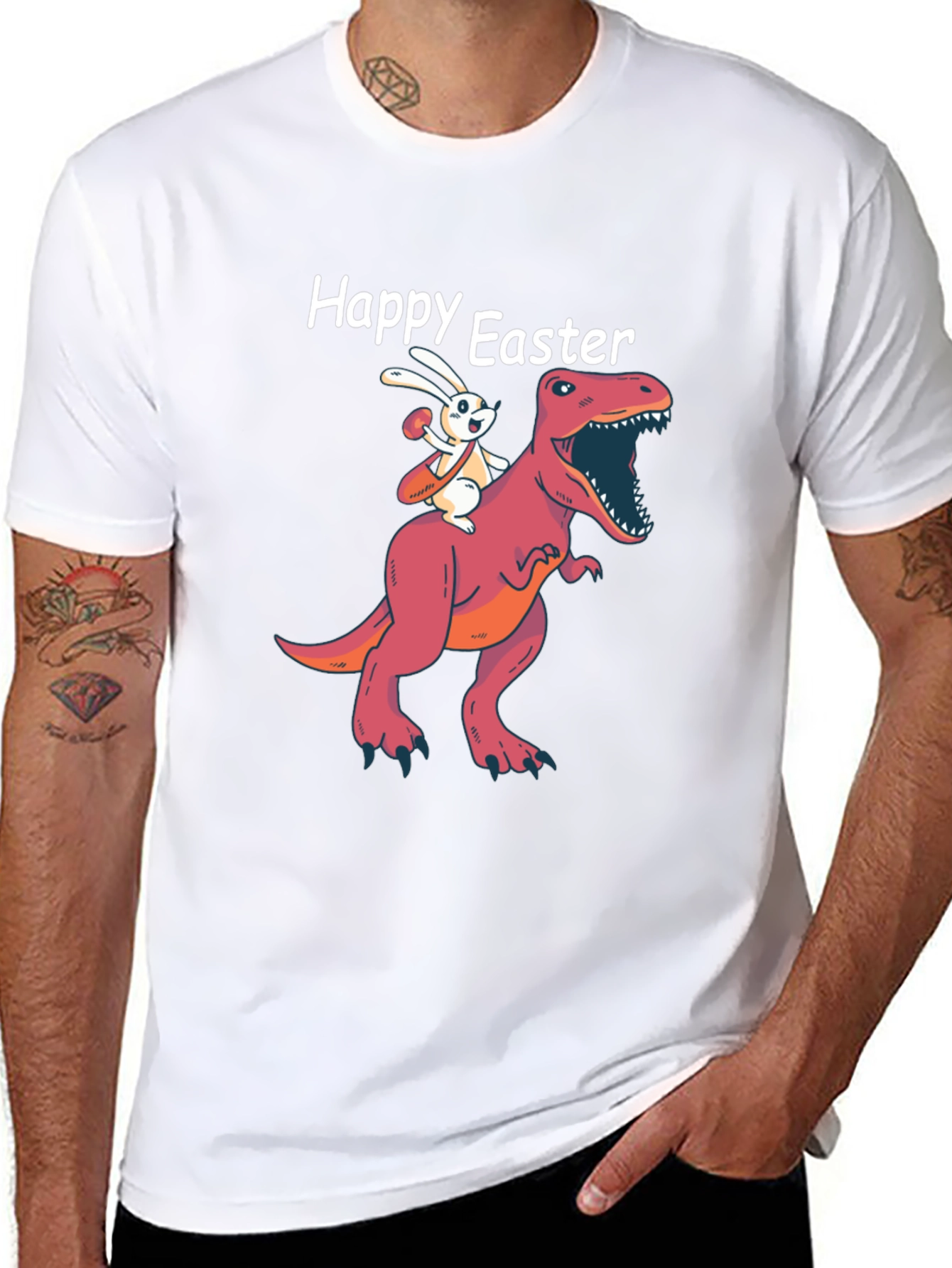 Happy Easter T-Rex Bunny T-Shirt