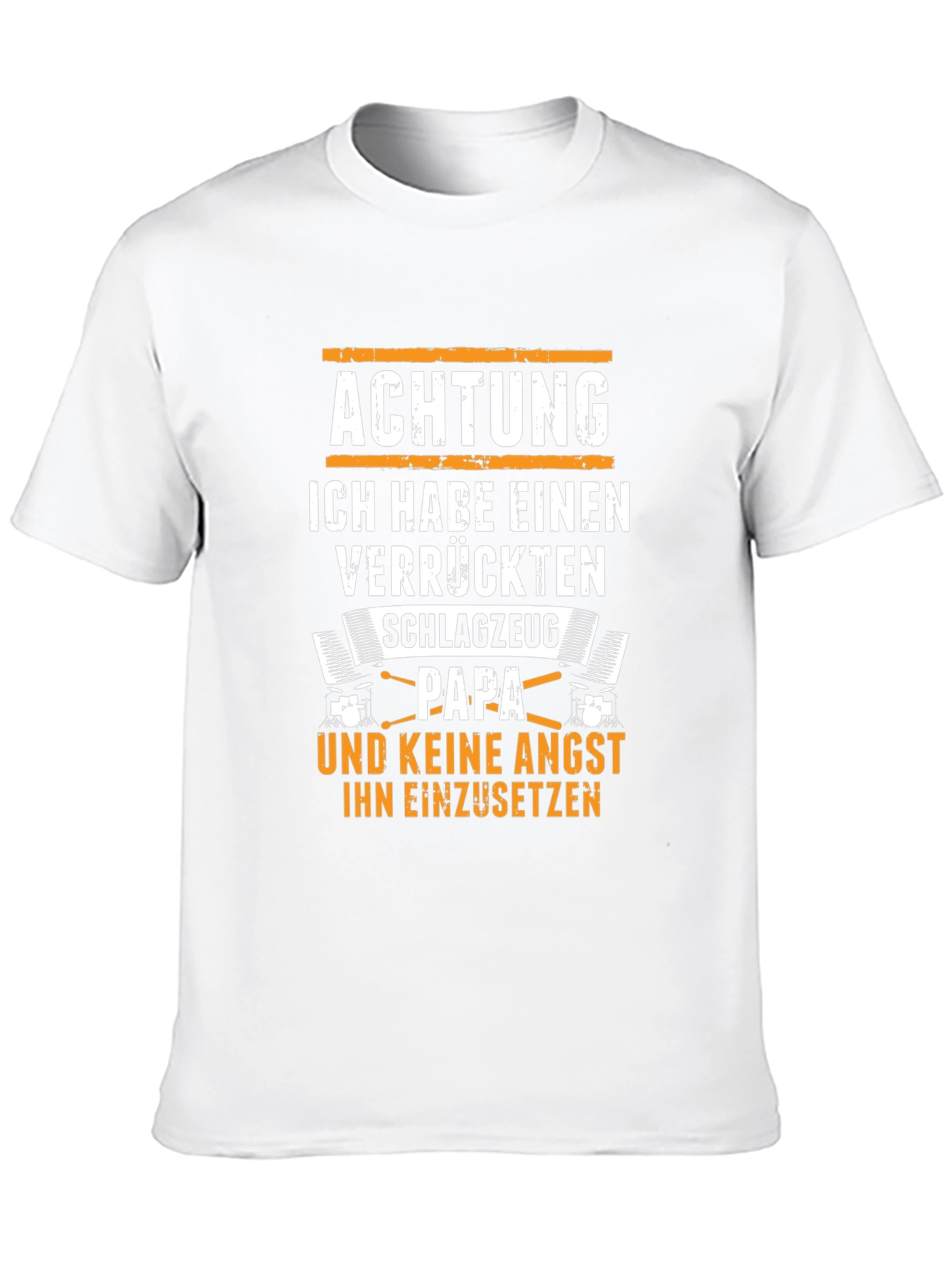 Achtung Schlagzeug Papa T-Shirt
