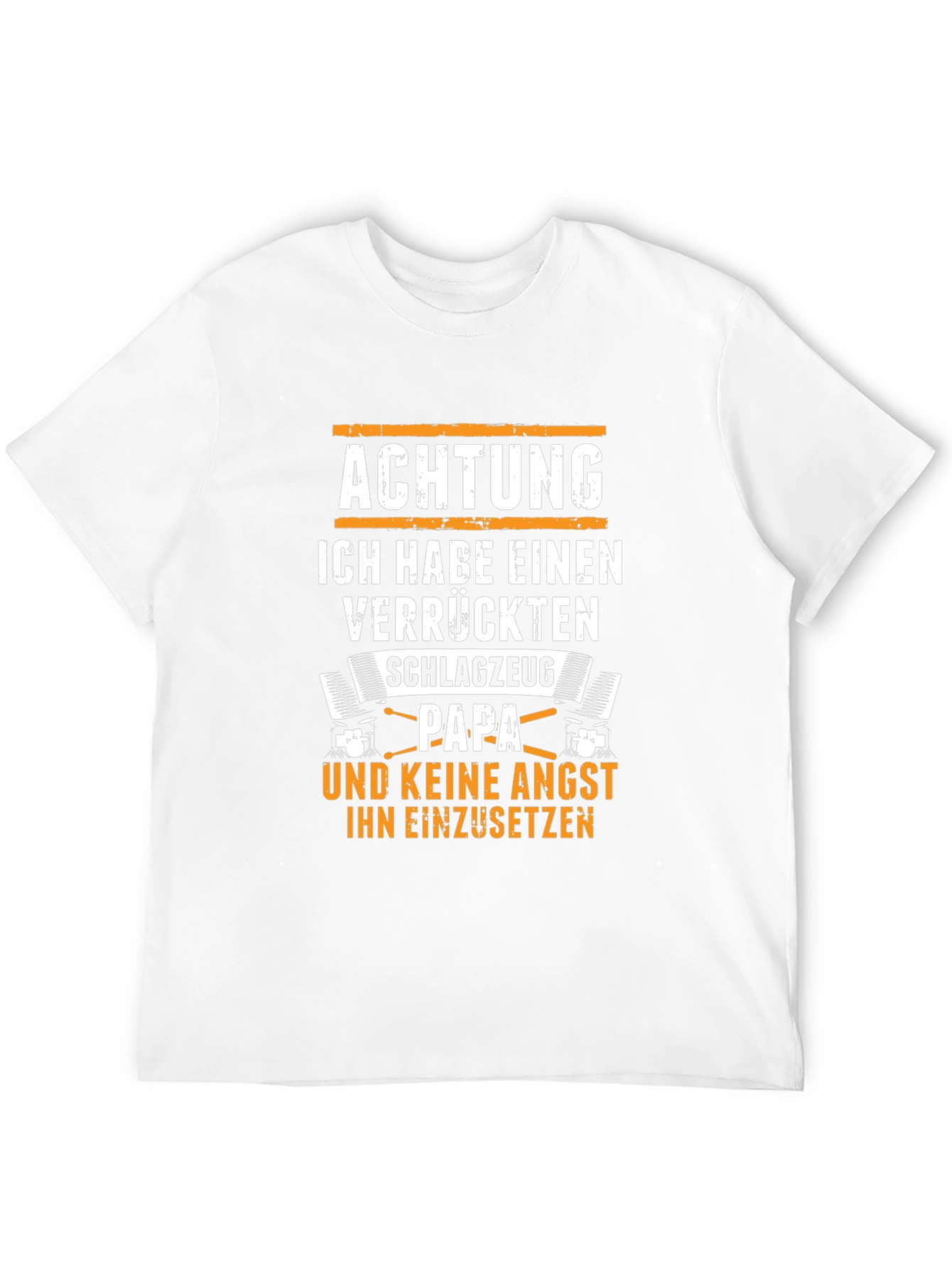 Achtung Schlagzeug Papa T-Shirt