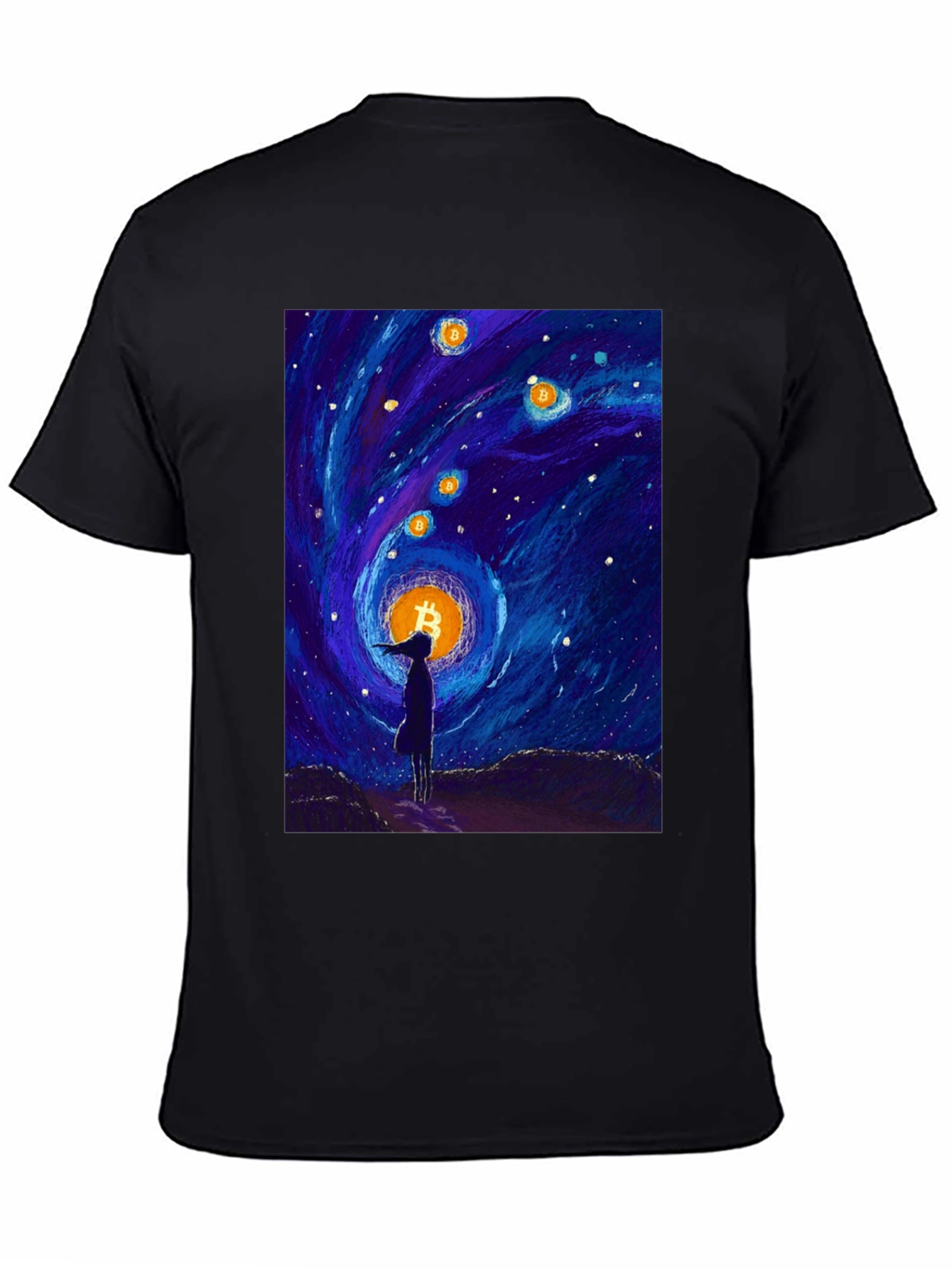 Bitcoin Starry Night T-Shirt