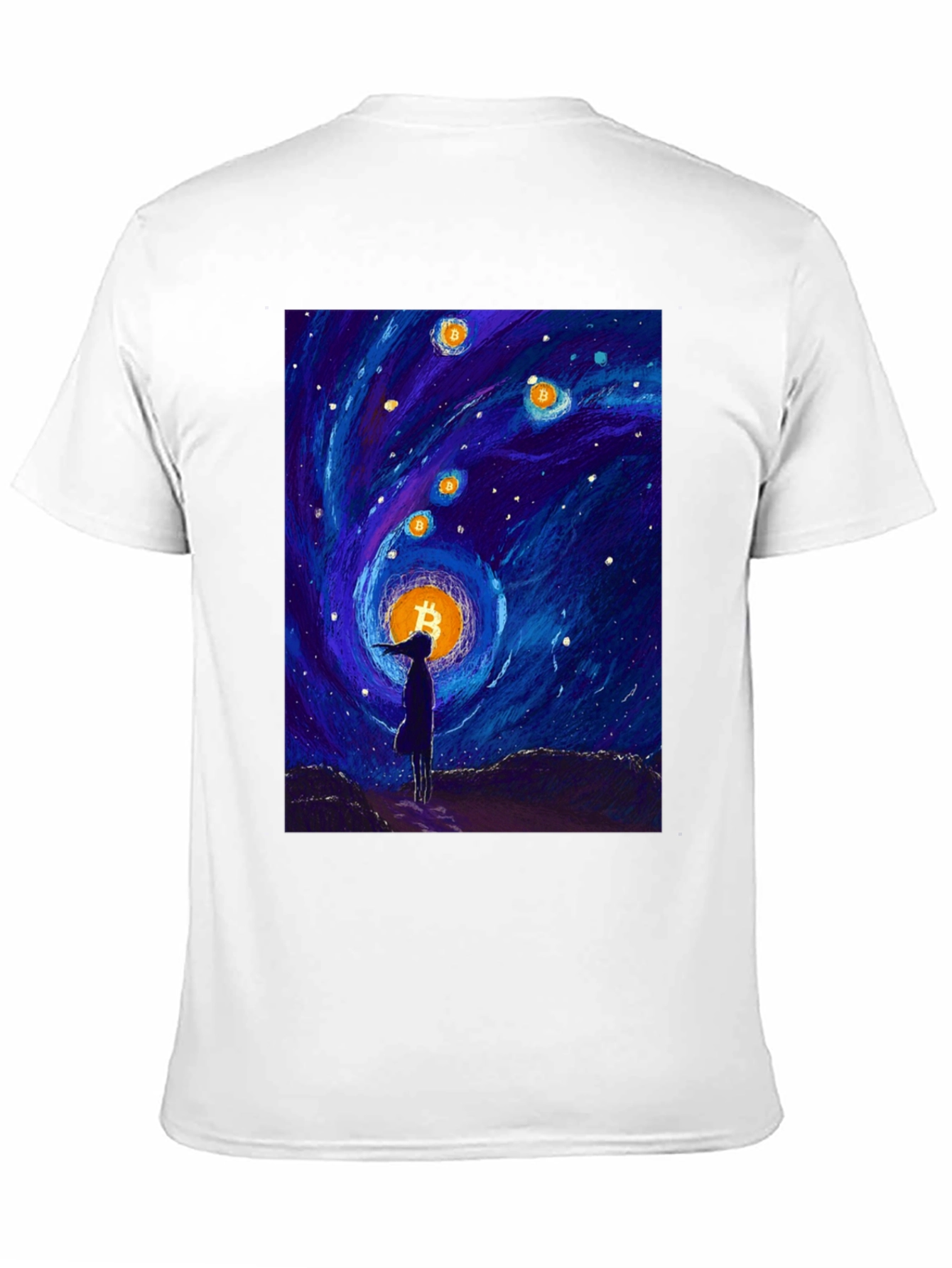 Bitcoin Starry Night T-Shirt