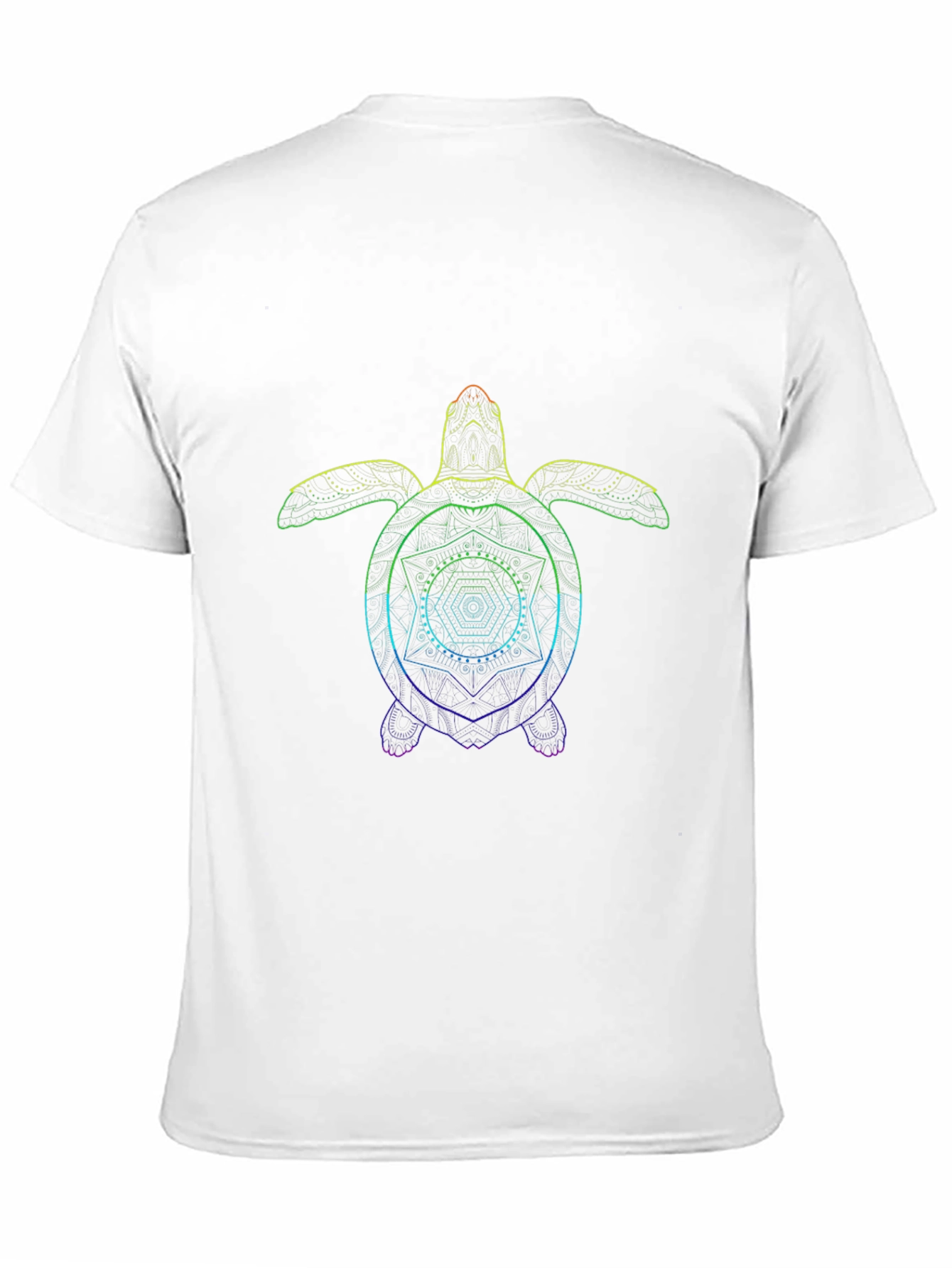 Rainbow Turtle Geometric T-Shirt