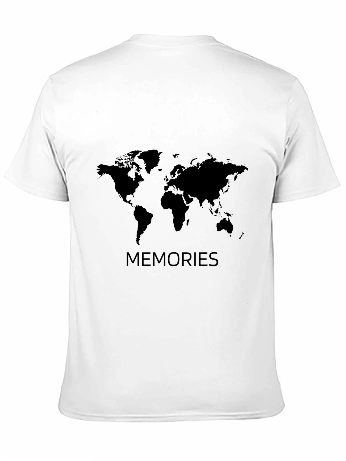 Memories World Map Black Graphic Tee