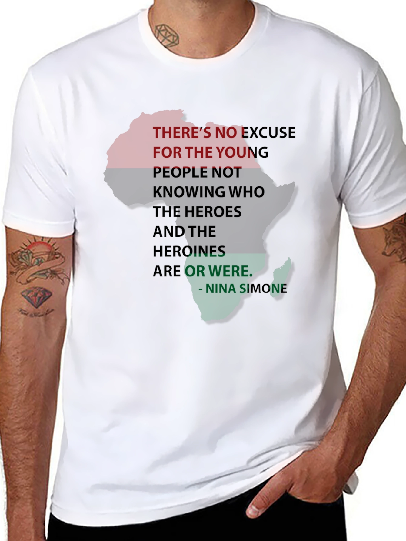 Africa Quote T-Shirt - Nina Simone
