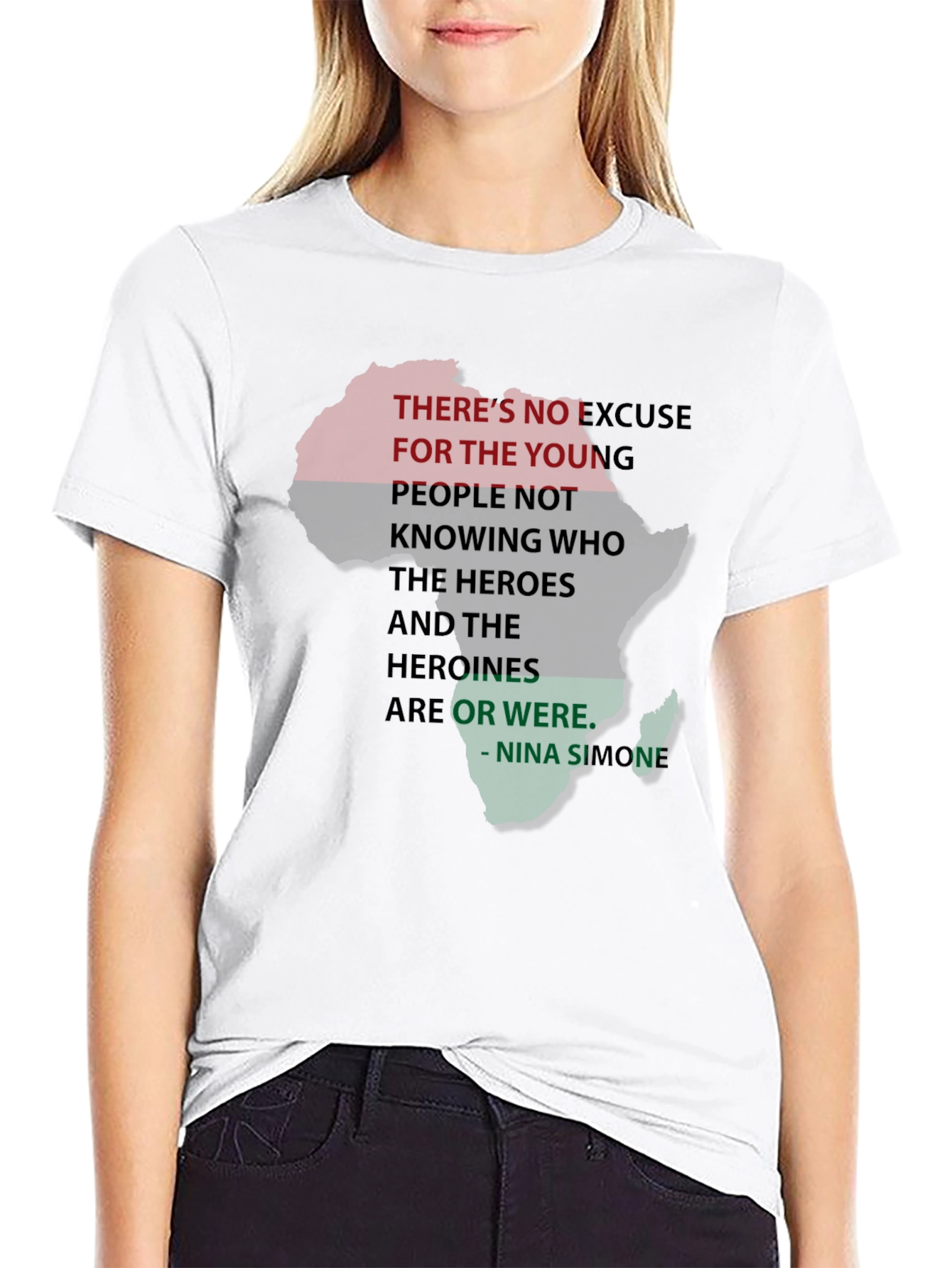 Africa Quote T-Shirt - Nina Simone