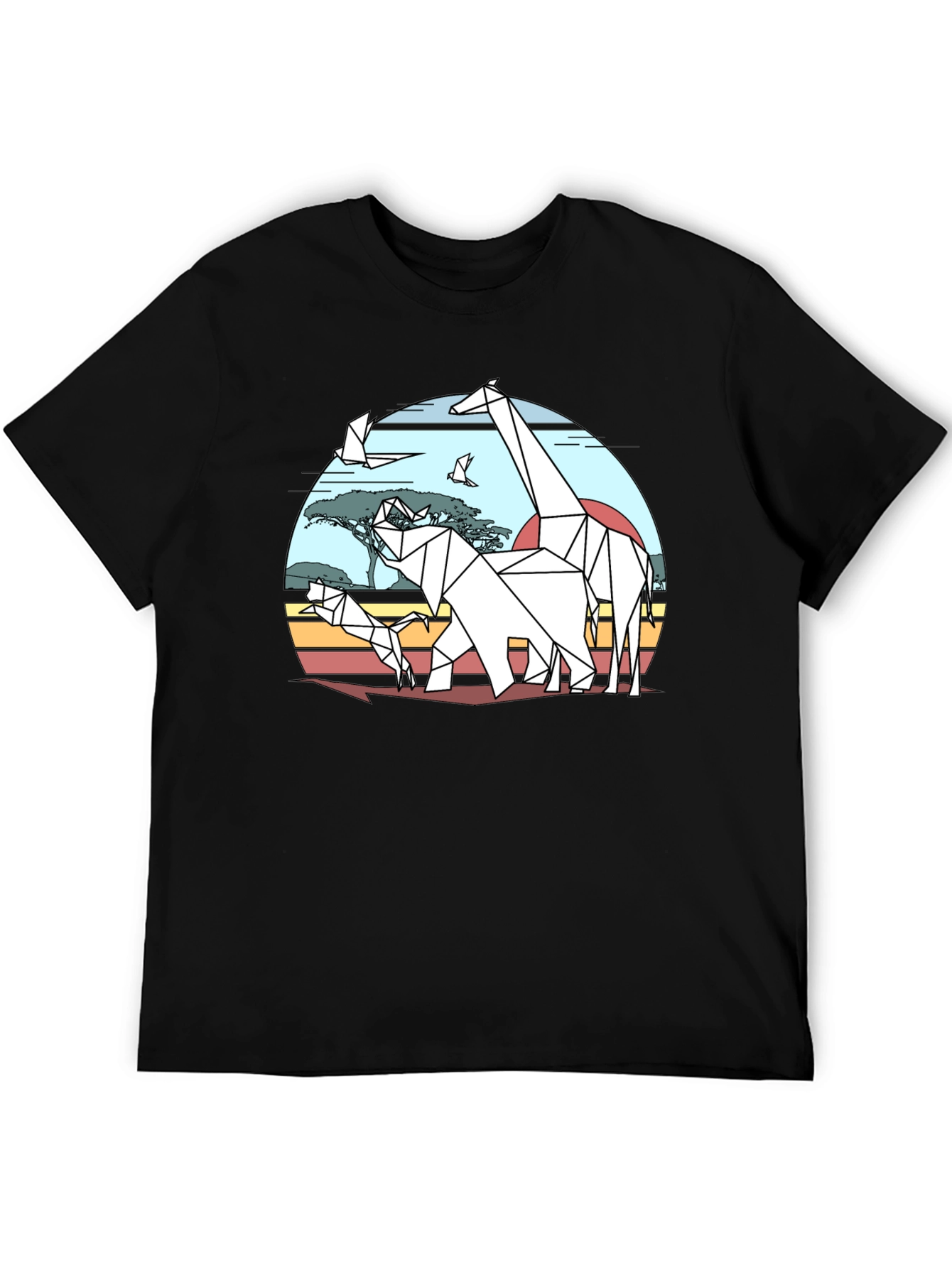 Geometric Animal Print T-Shirt